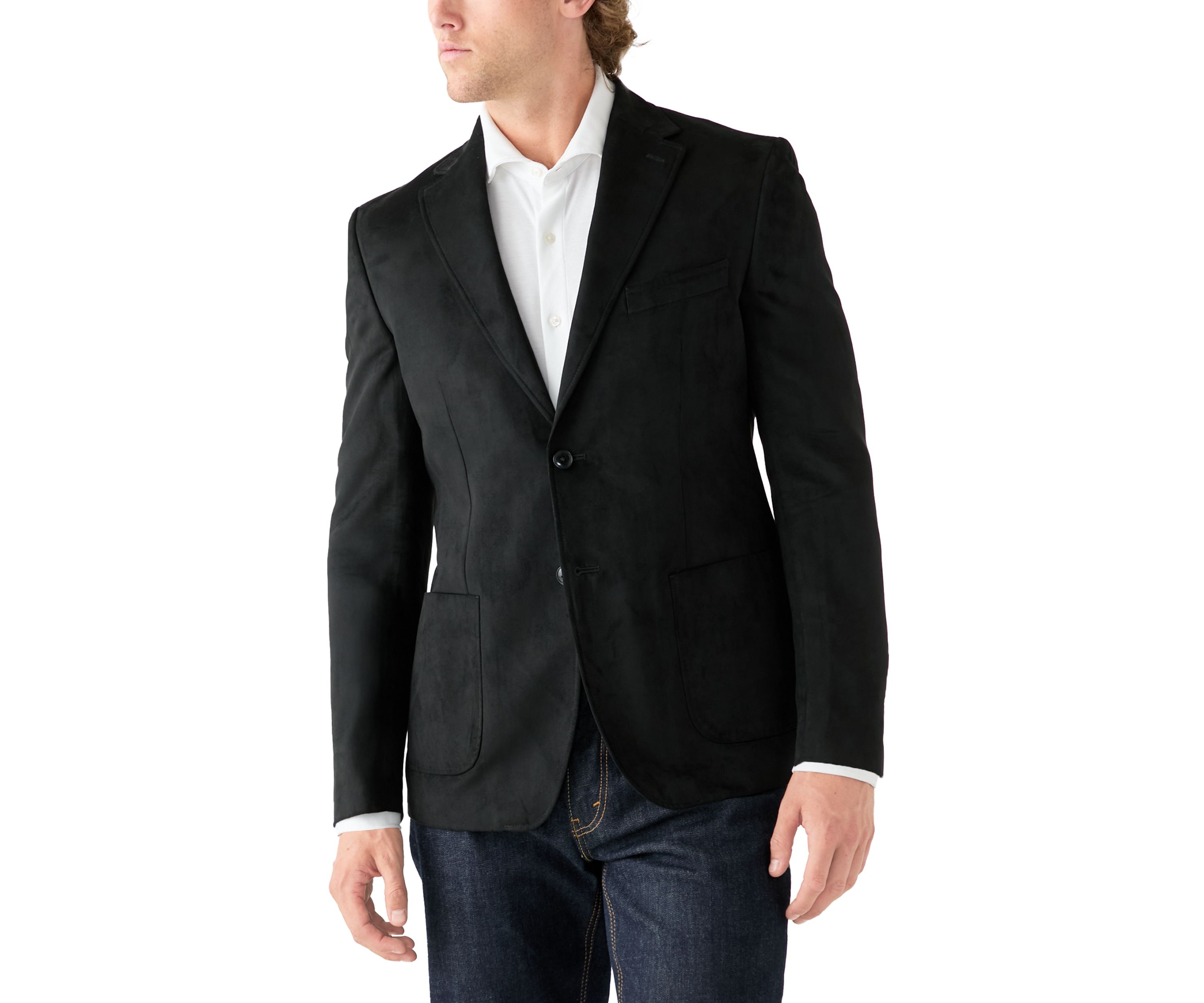 Faux Suede Sport Coat 