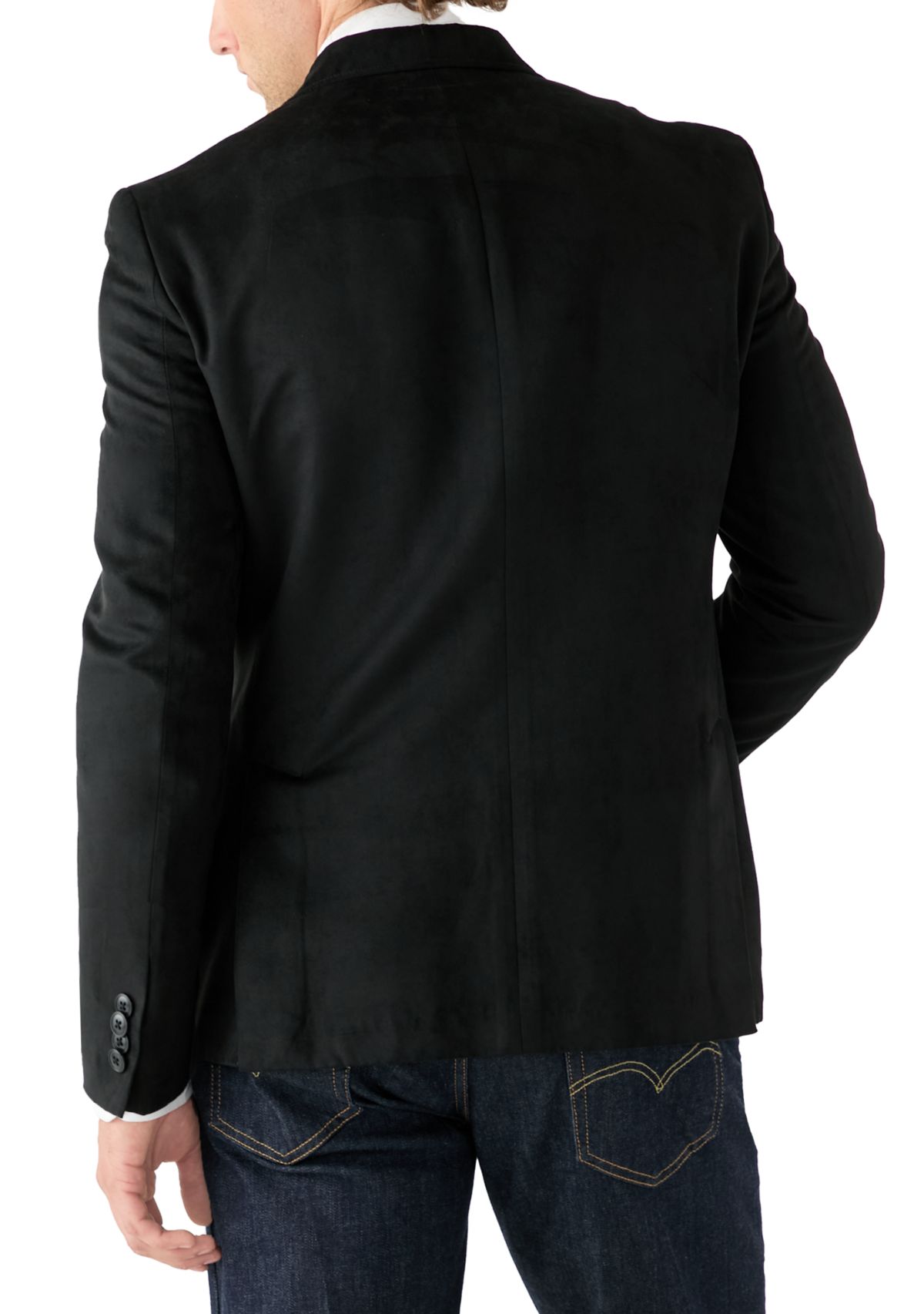 Faux Suede Sport Coat 