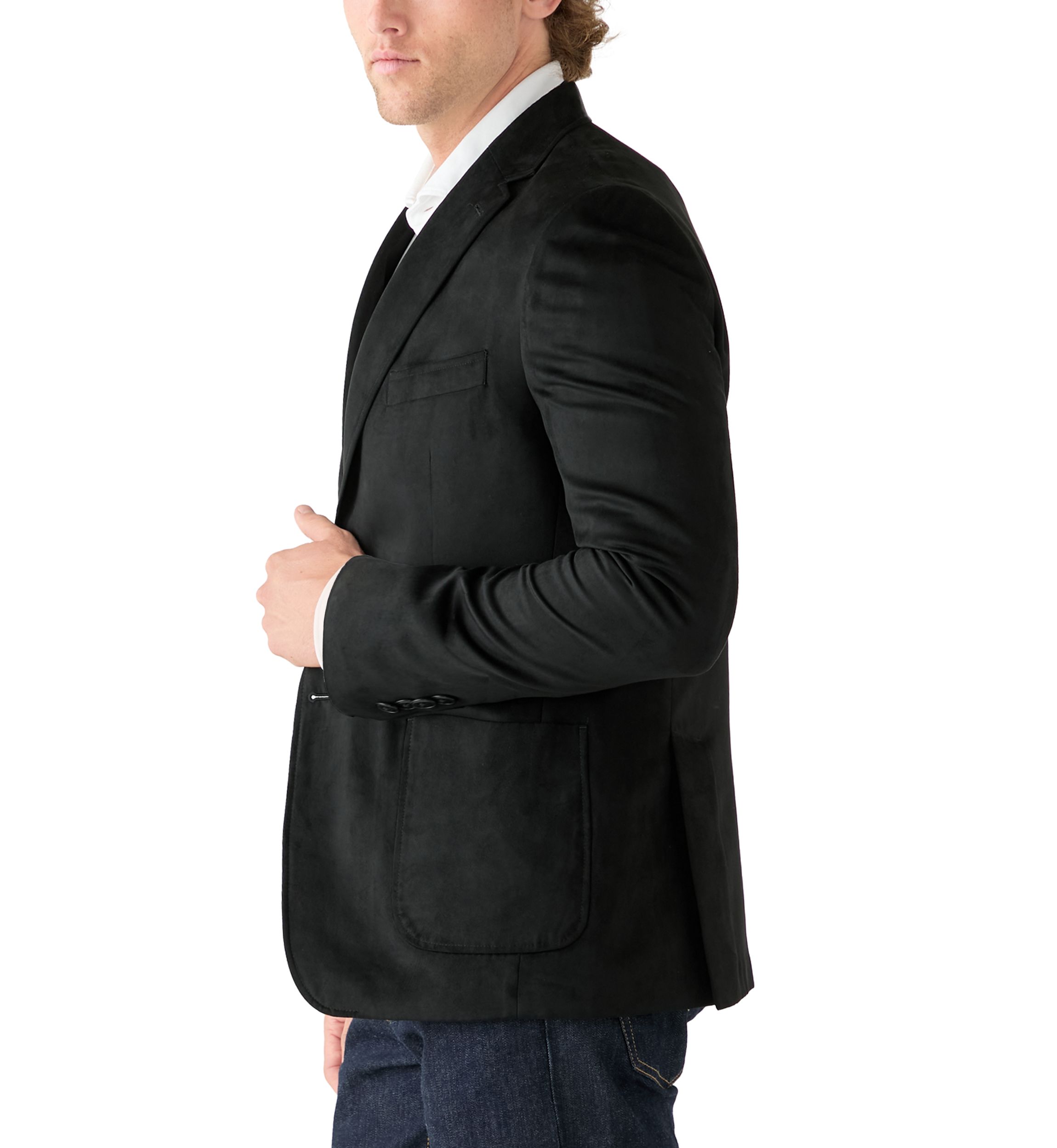 Faux Suede Sport Coat 