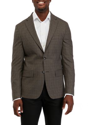 MICHAEL Michael Kors Men's Single Breasted 2-Button-Front Check Blazer, 46 Long -  0670589786703