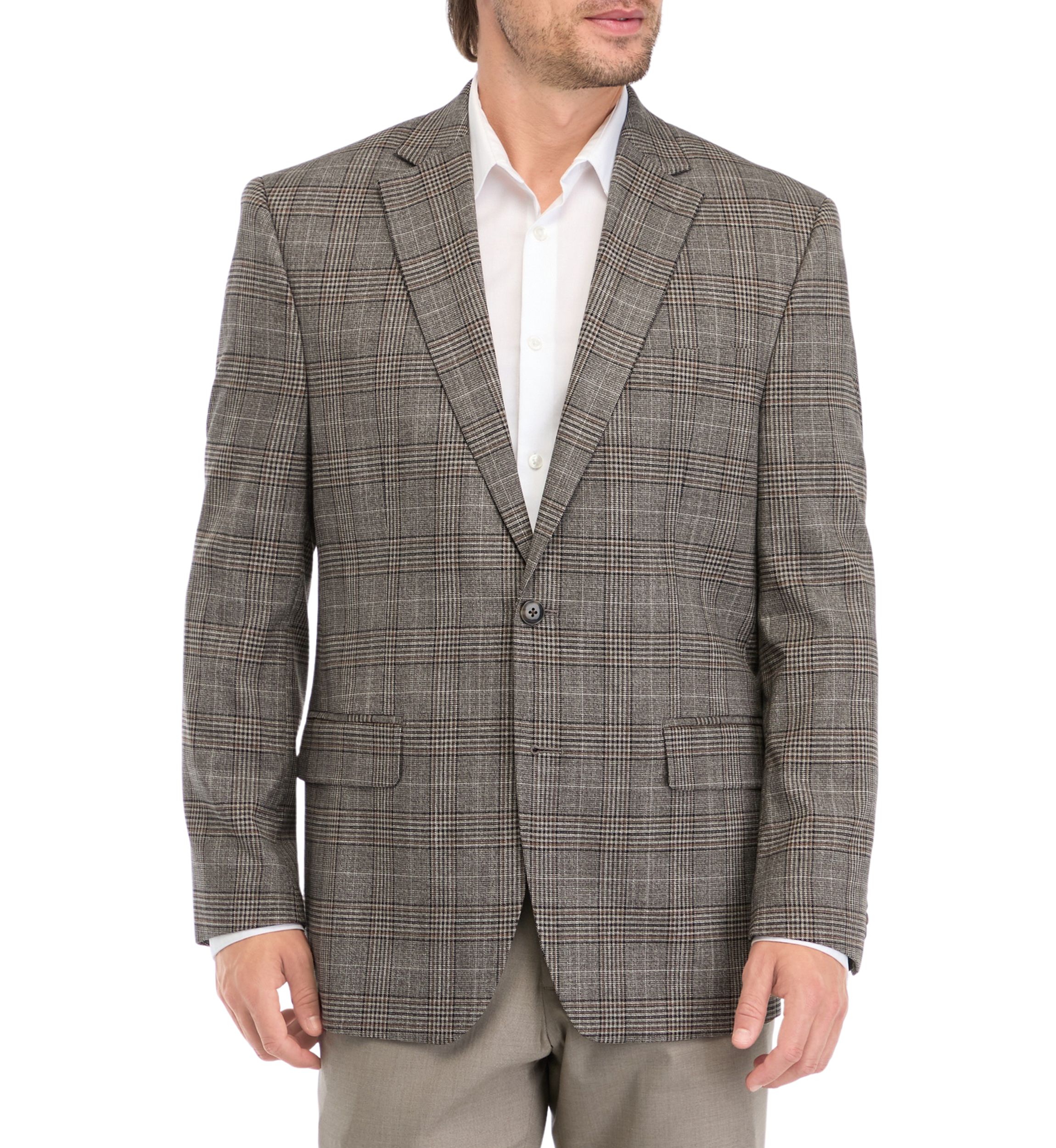 Single Breasted Fall Plaid Sport Coat