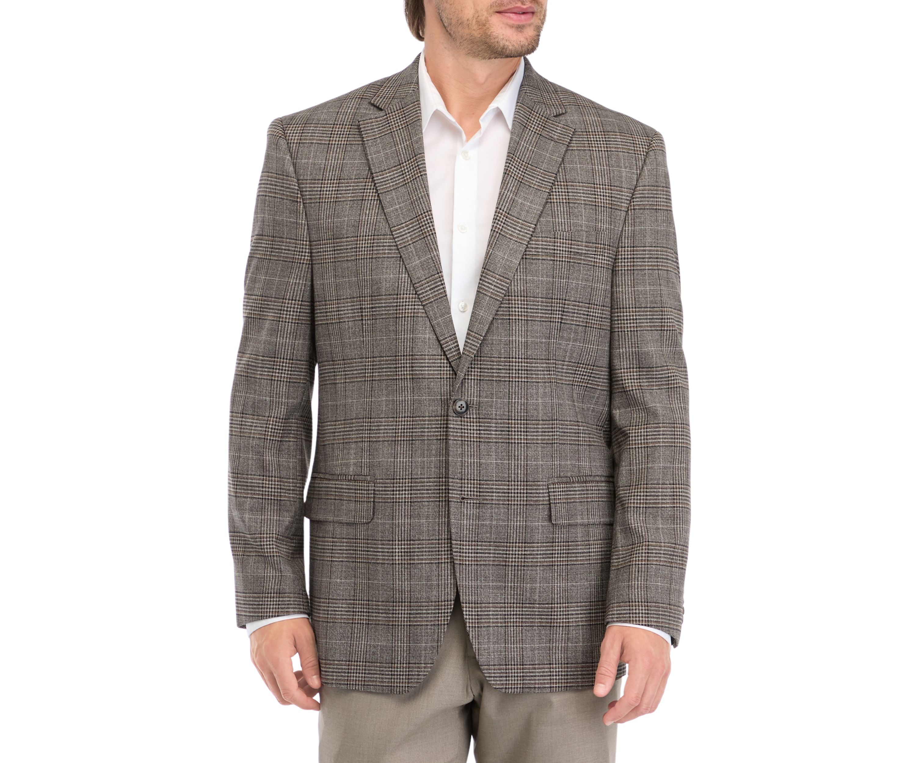 Single Breasted Fall Plaid Sport Coat