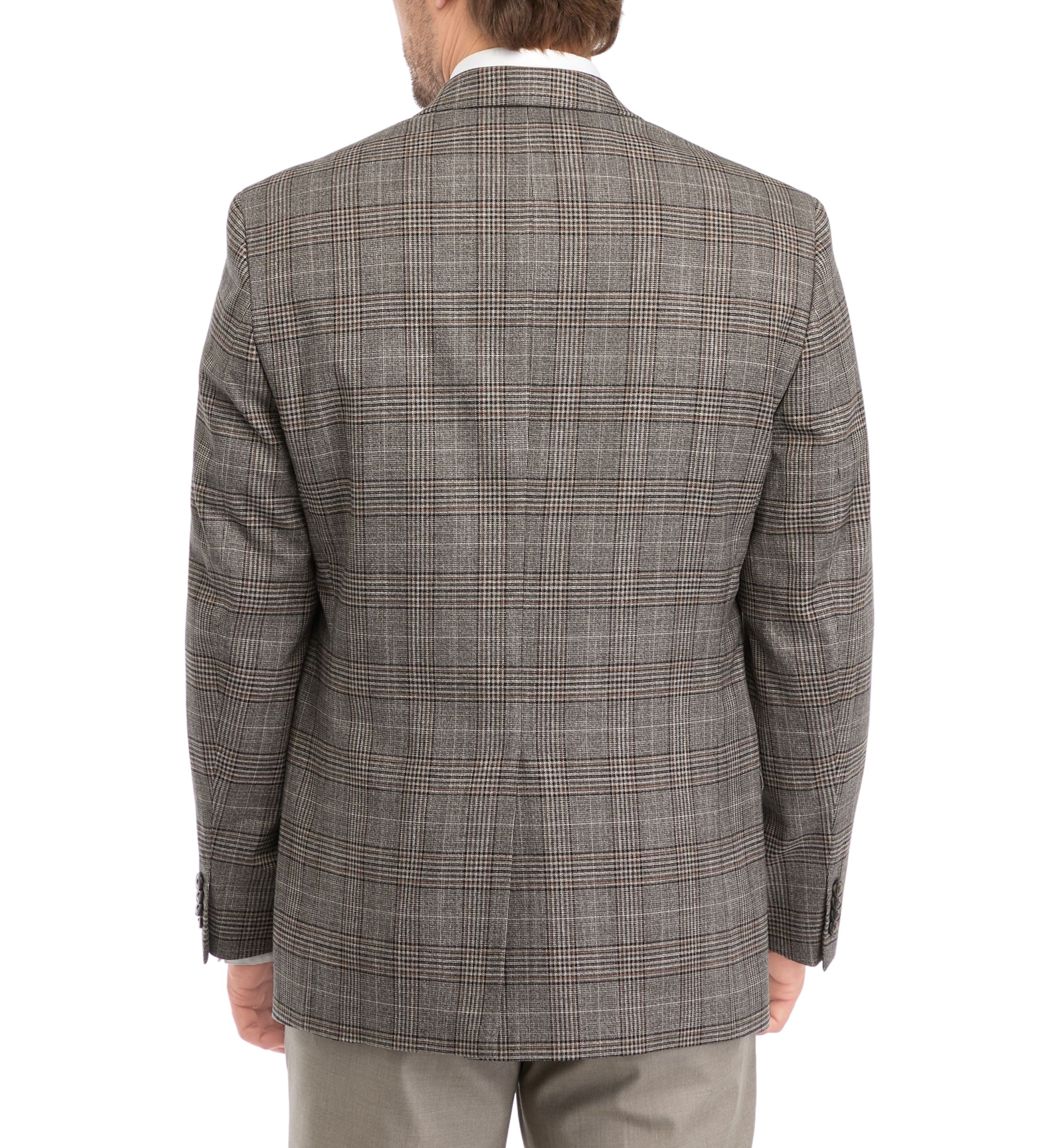Single Breasted Fall Plaid Sport Coat
