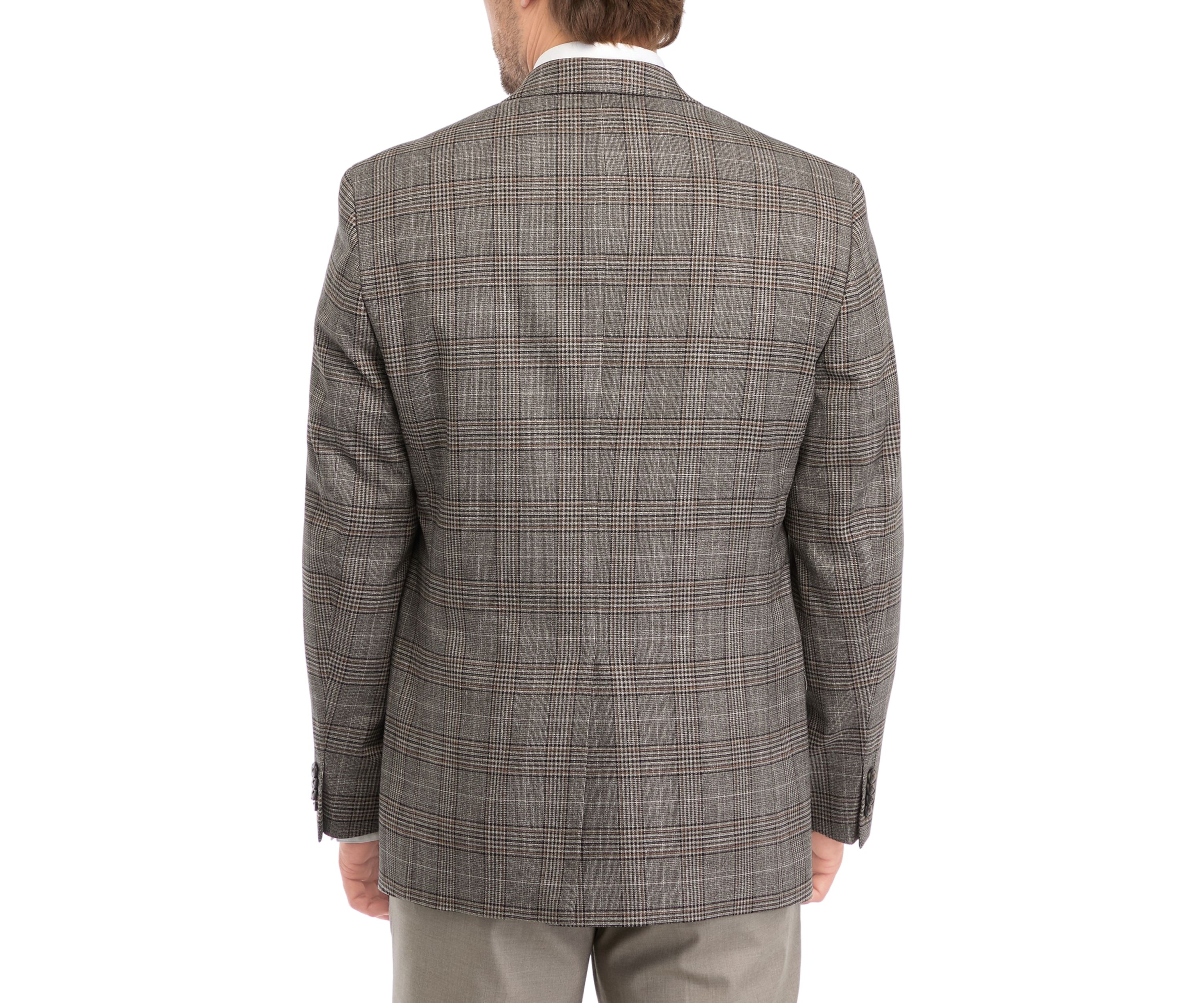 Single Breasted Fall Plaid Sport Coat