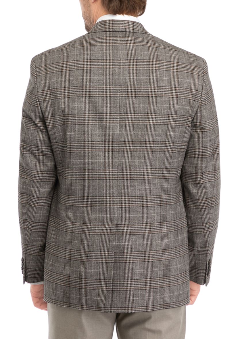 Single Breasted Fall Plaid Sport Coat