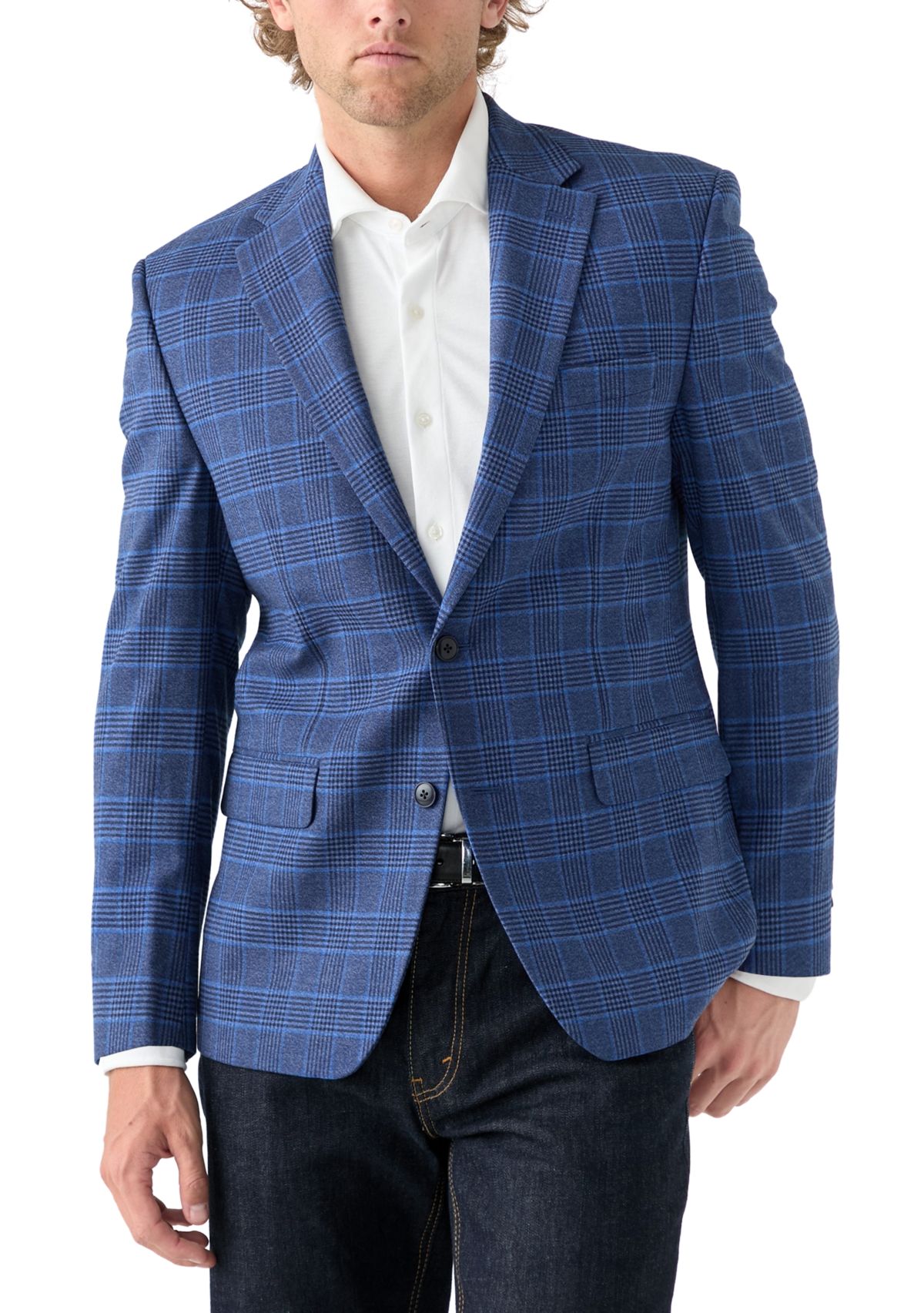 Blue Plaid Sport Coat