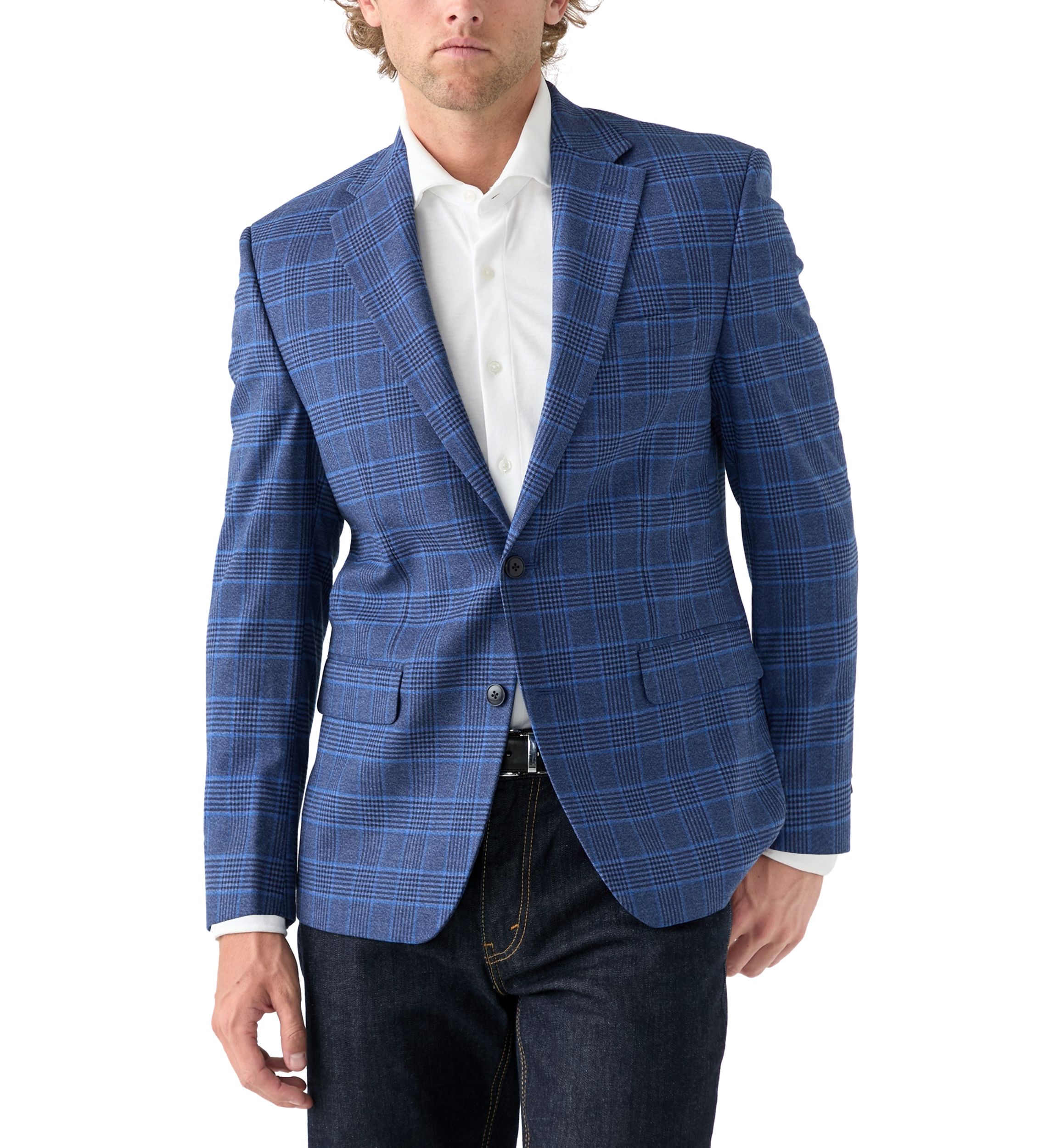 Blue Plaid Sport Coat