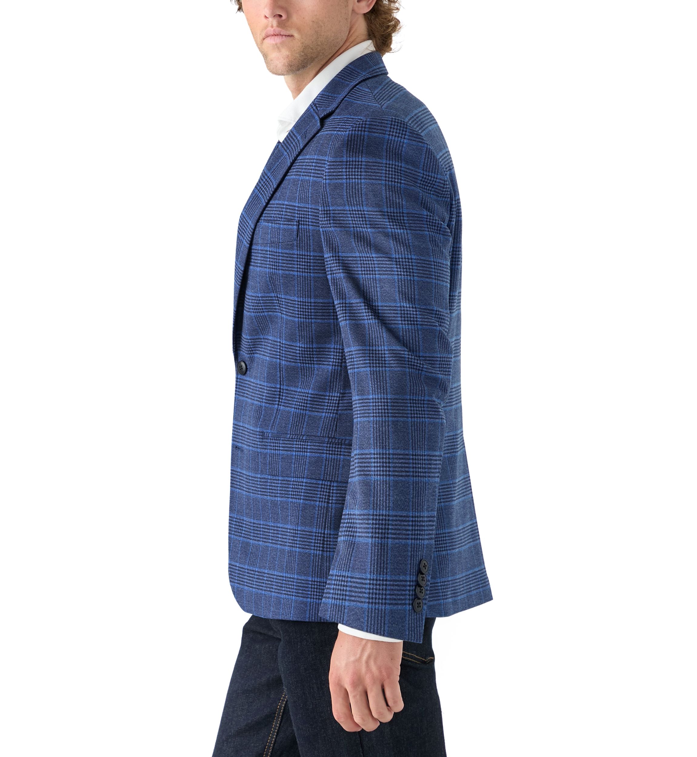 Blue Plaid Sport Coat