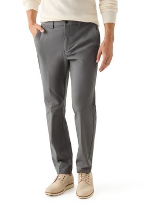 MICHAEL Michael Kors Men's MK Flex Pants - Classic Fit, Grey, 42 x 32