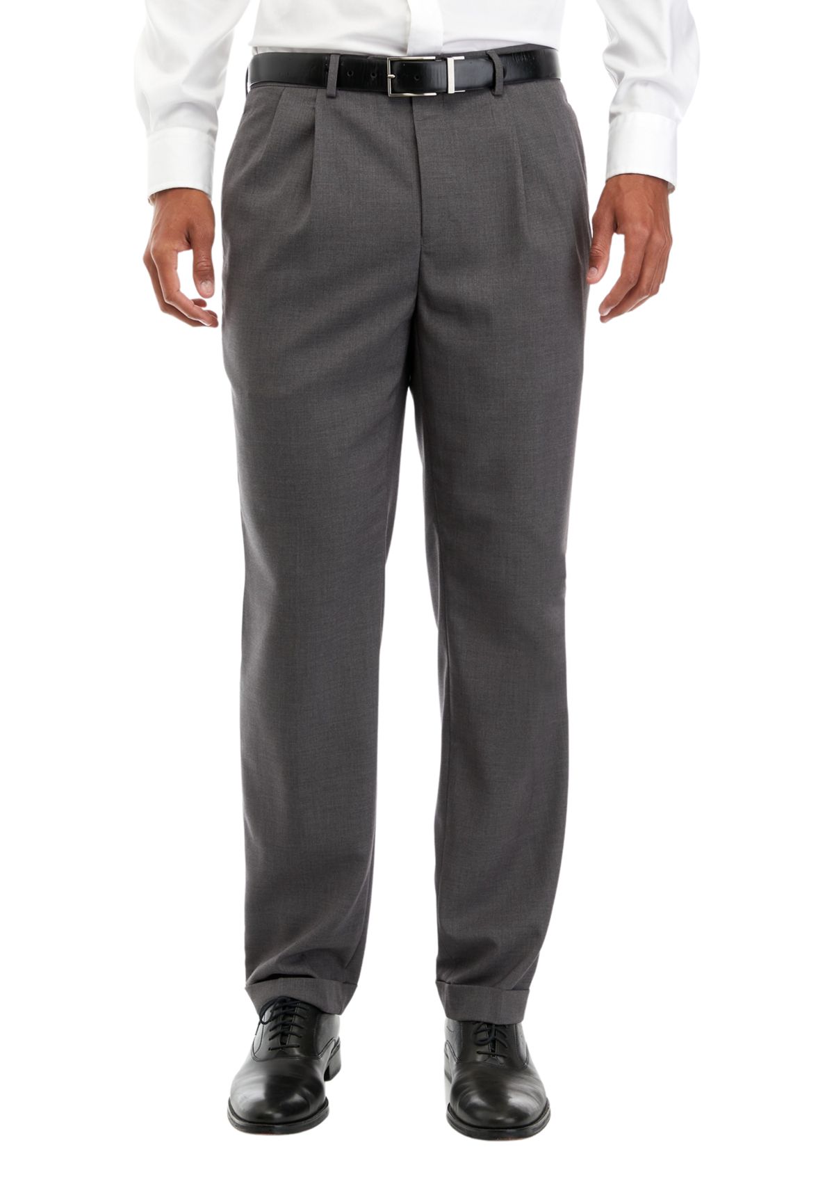 Mens Stretch Pleated Pants