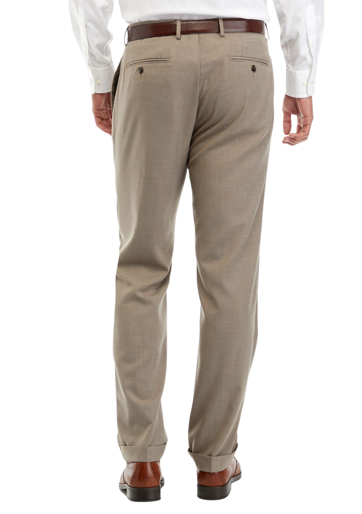 Mens Stretch Pleated Pants