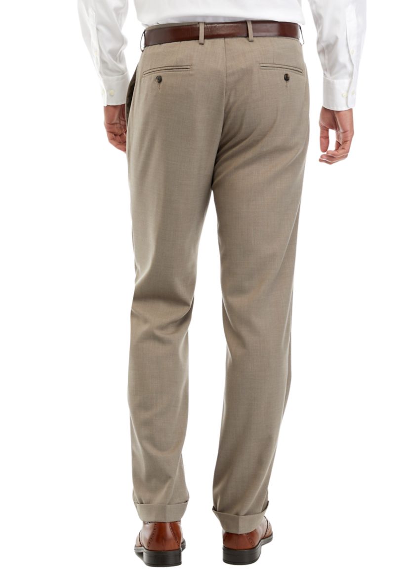 Mens Stretch Pleated Pants