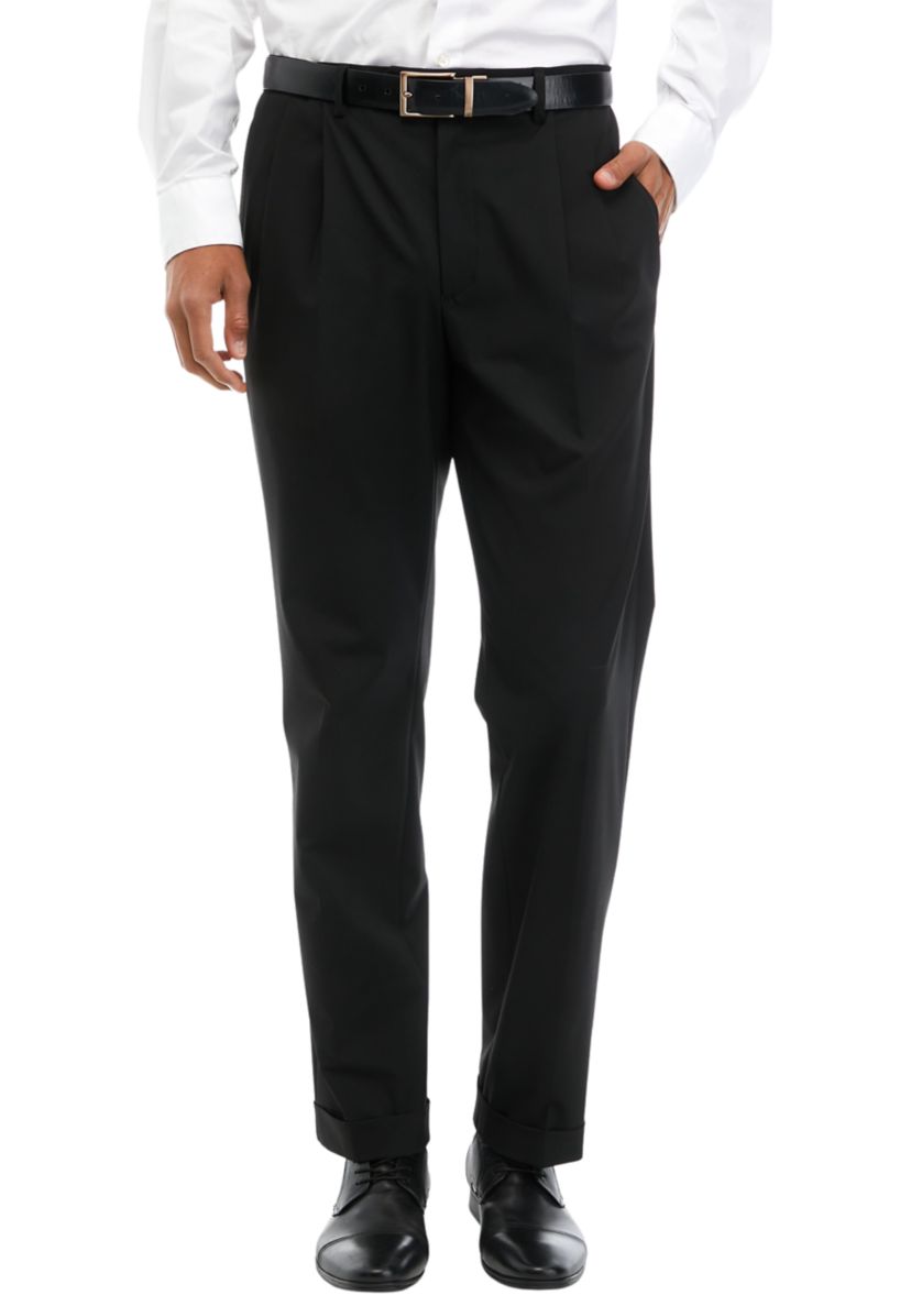 Pleated Stretch Pants