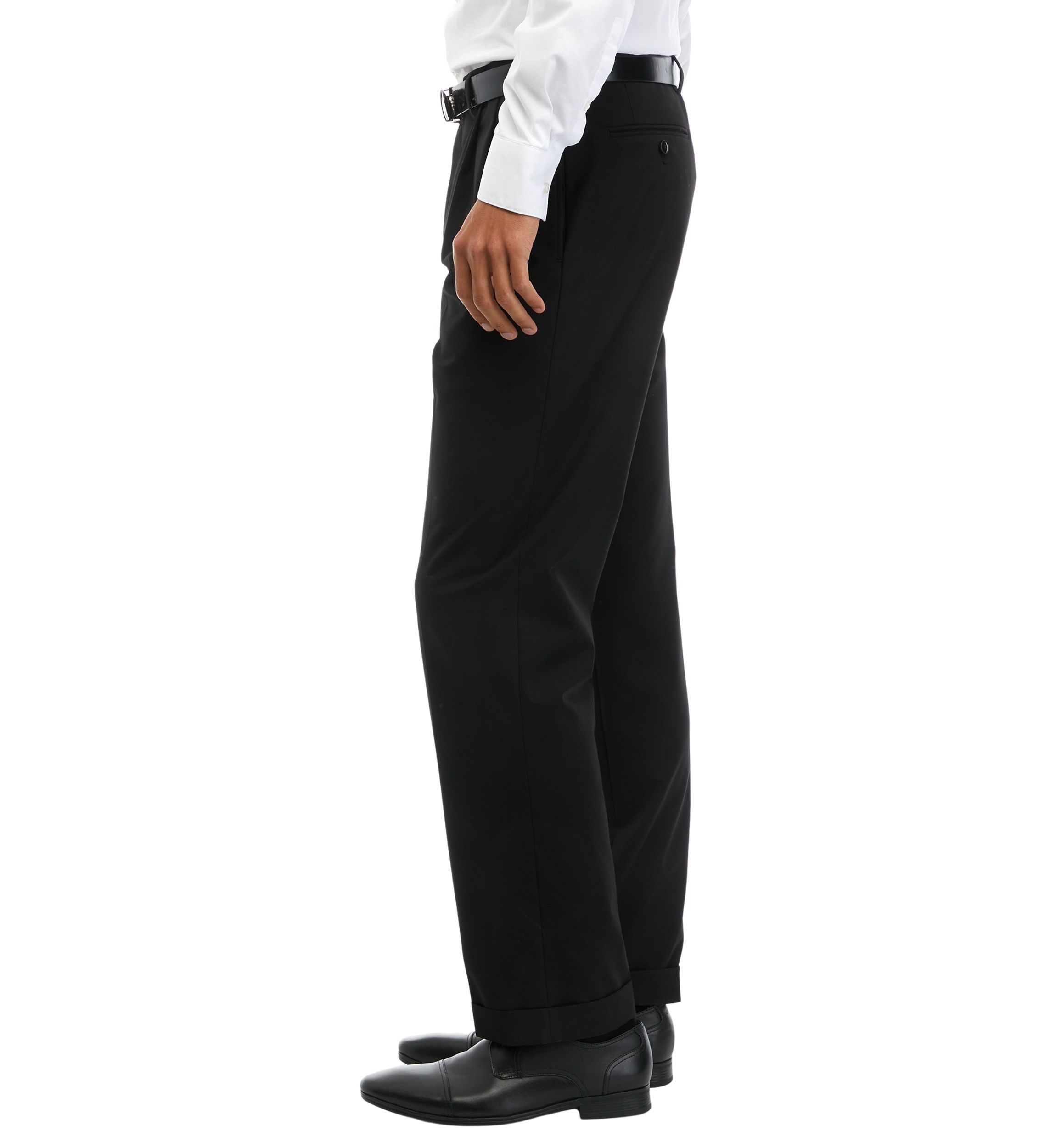 Pleated Stretch Pants