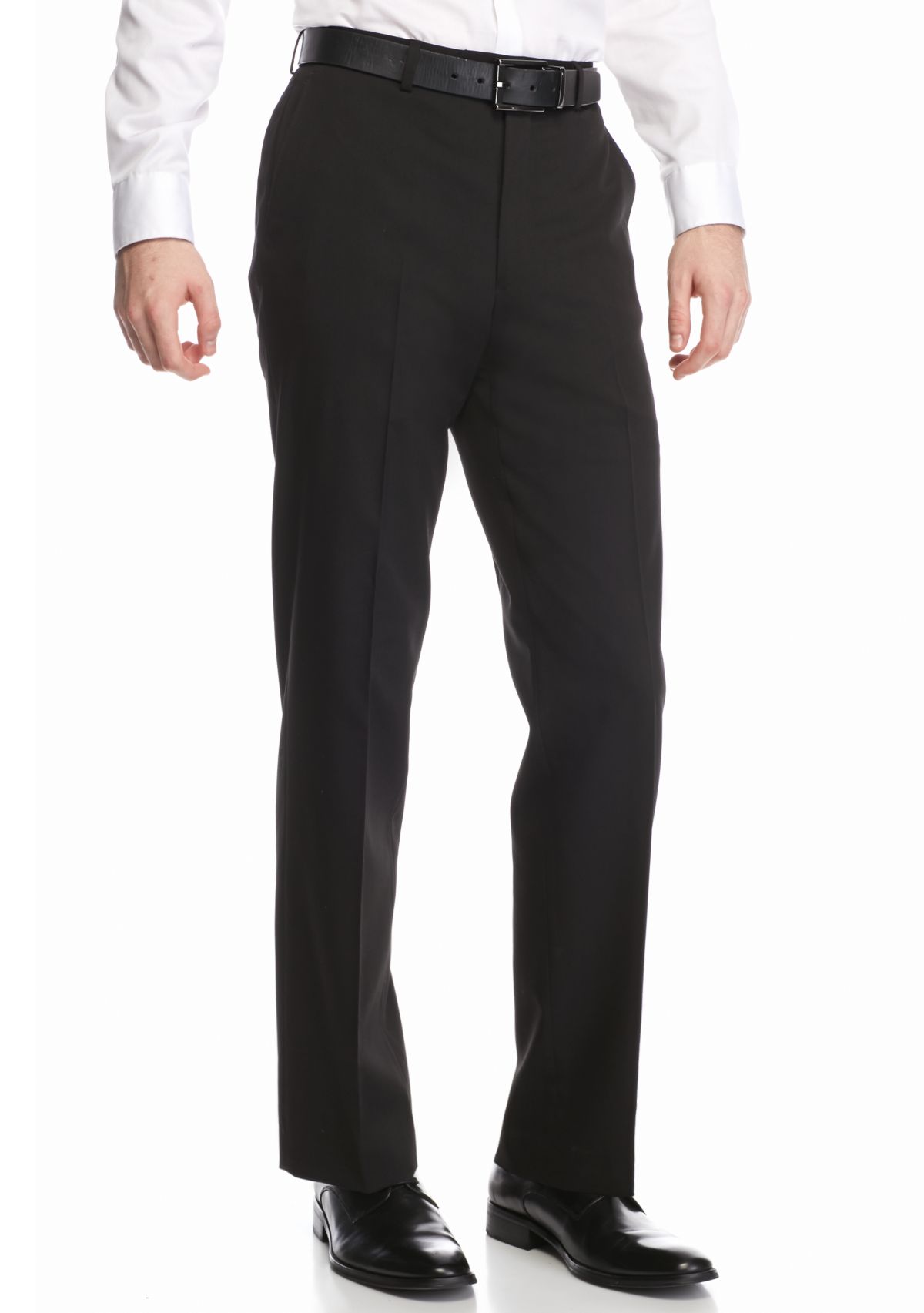 Classic-Fit Flat-Front Dress Pants