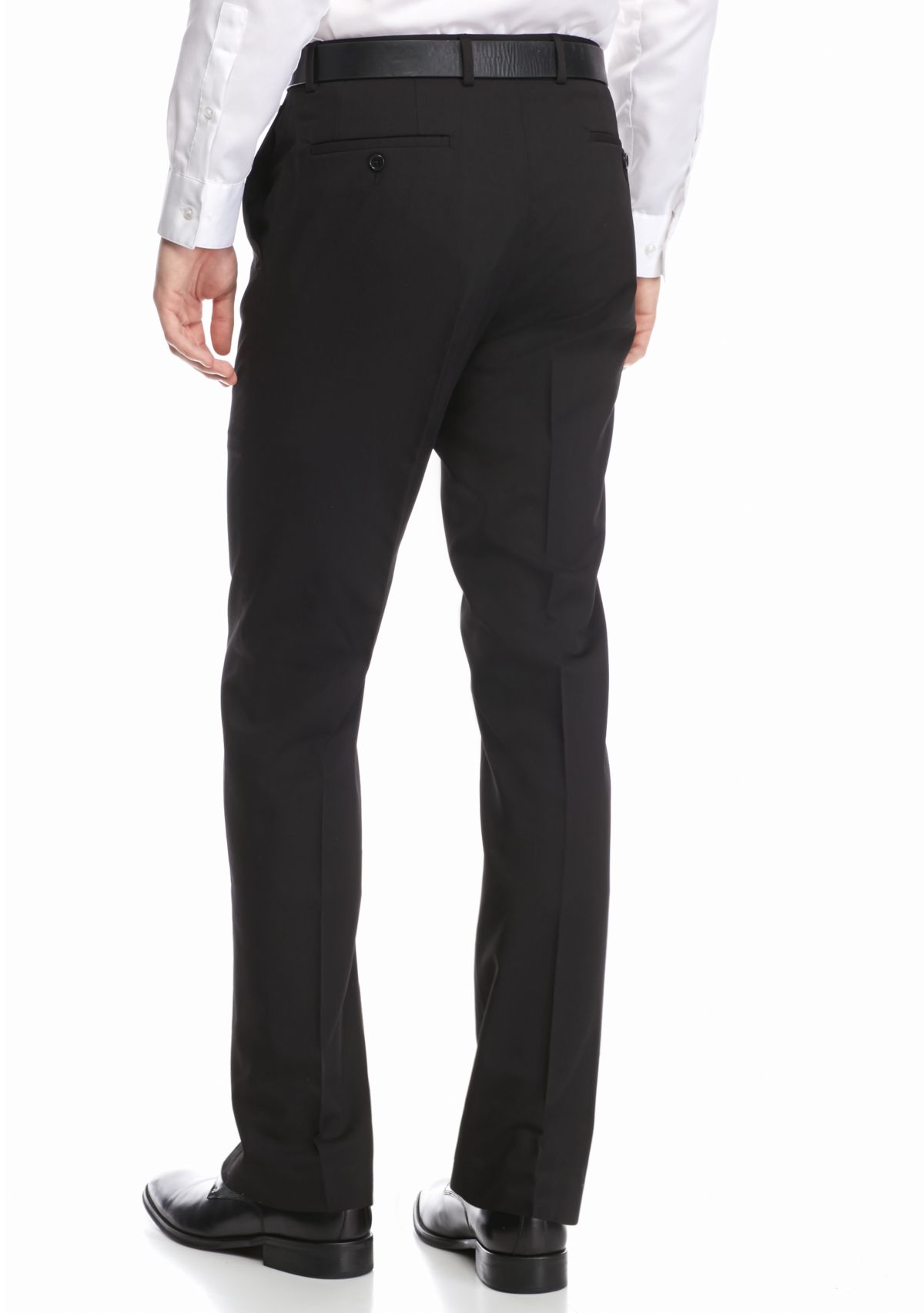Classic-Fit Flat-Front Dress Pants