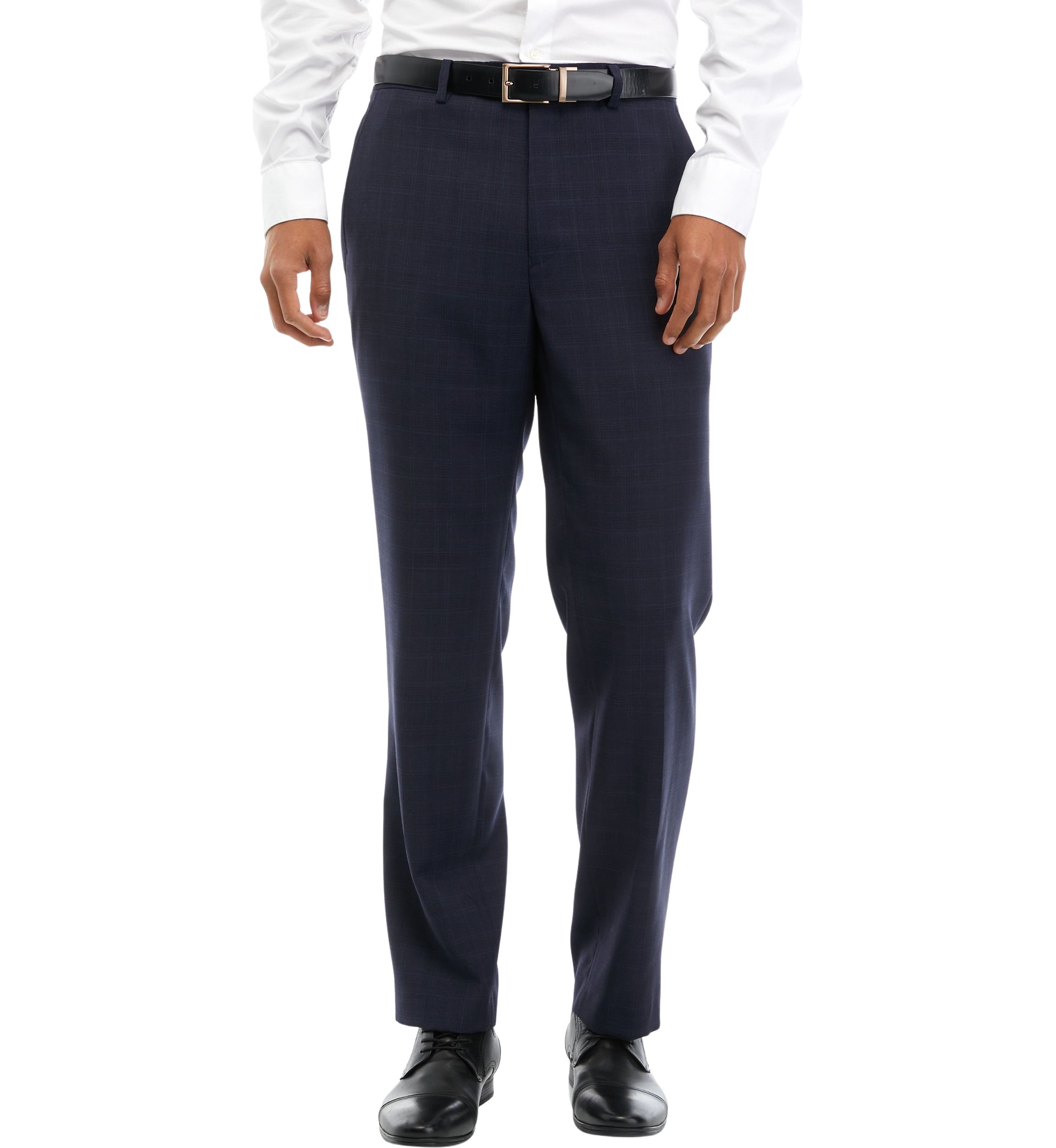 Blue Plaid Pants