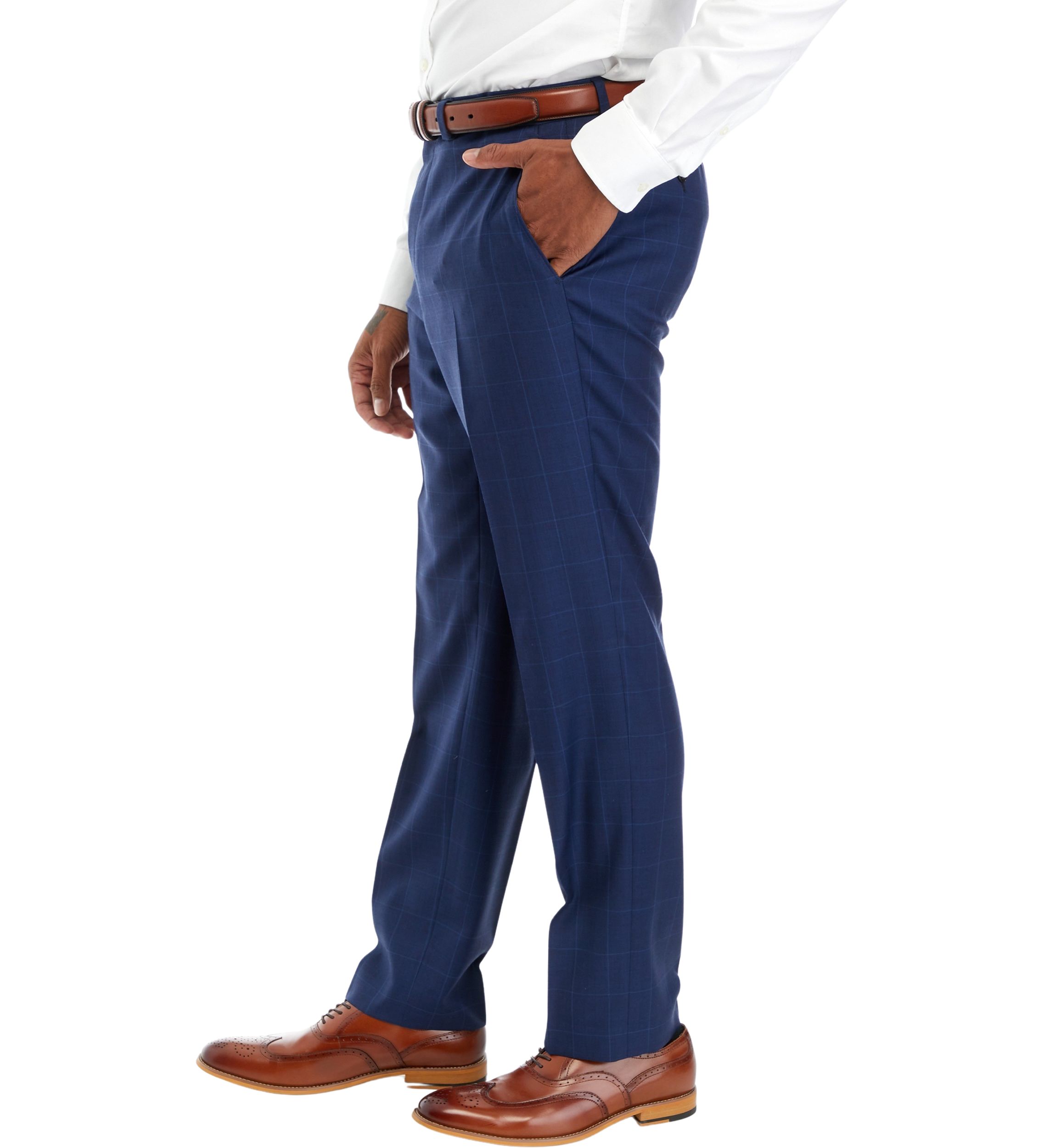 Mens Windowpane Suit Separate Pants