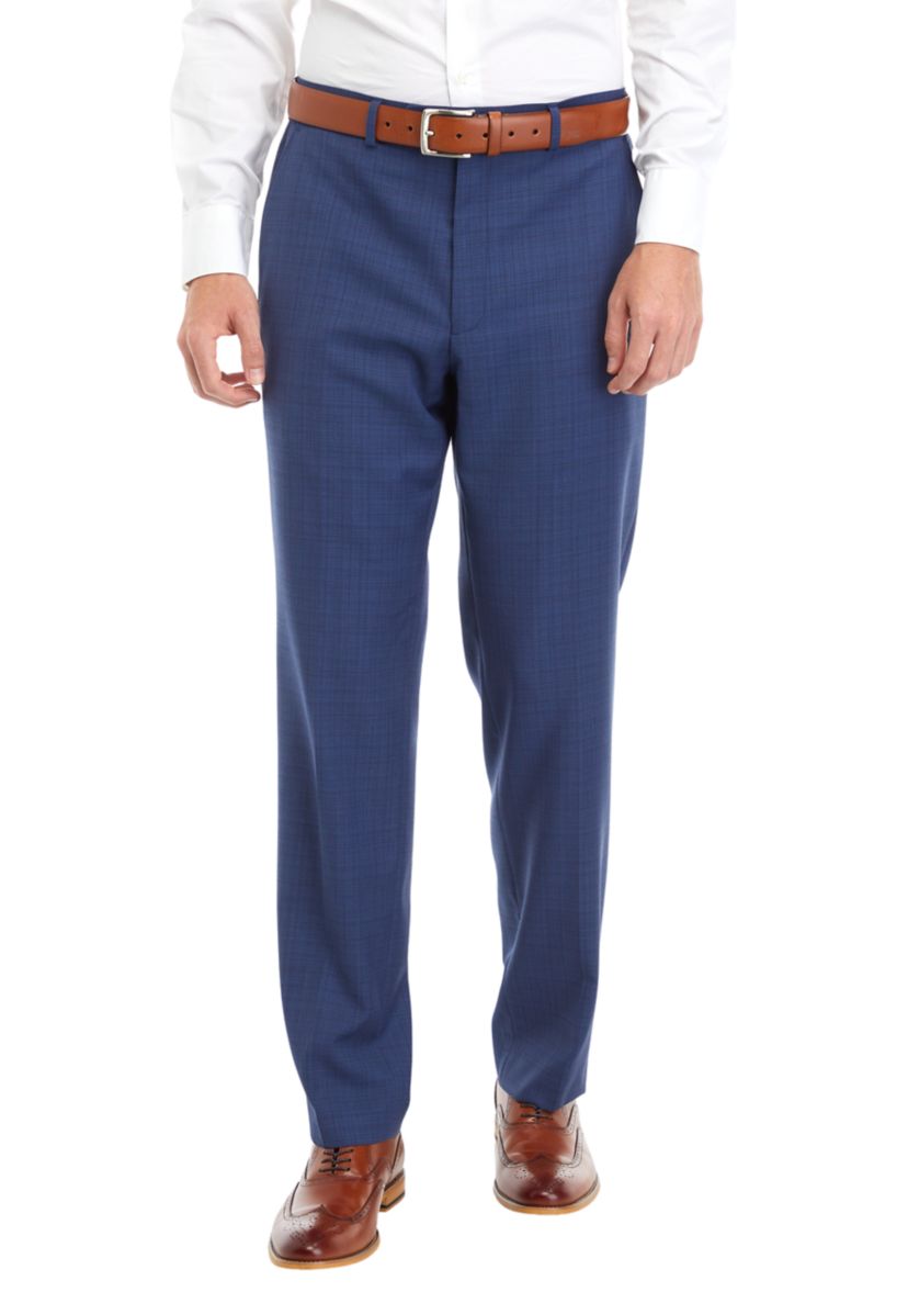 Blue Windowpane Suit Separate Pants