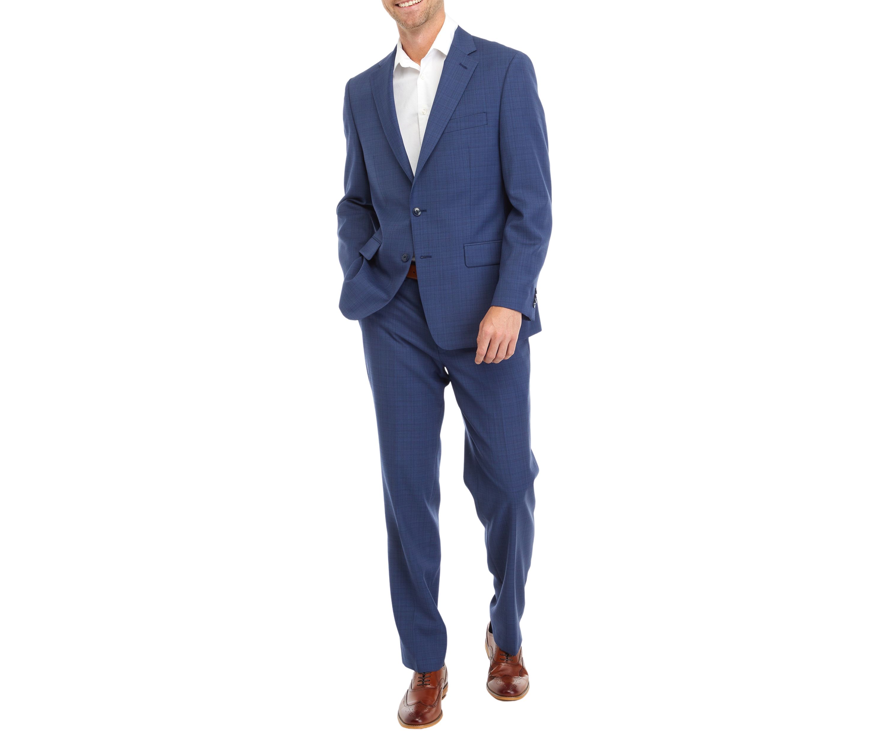 Blue Windowpane Suit Separate Pants