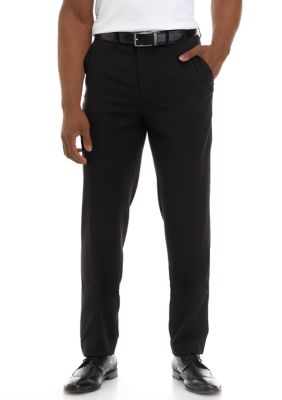 Girl's Flat Front Pants - Black – Norman's School Uniforms