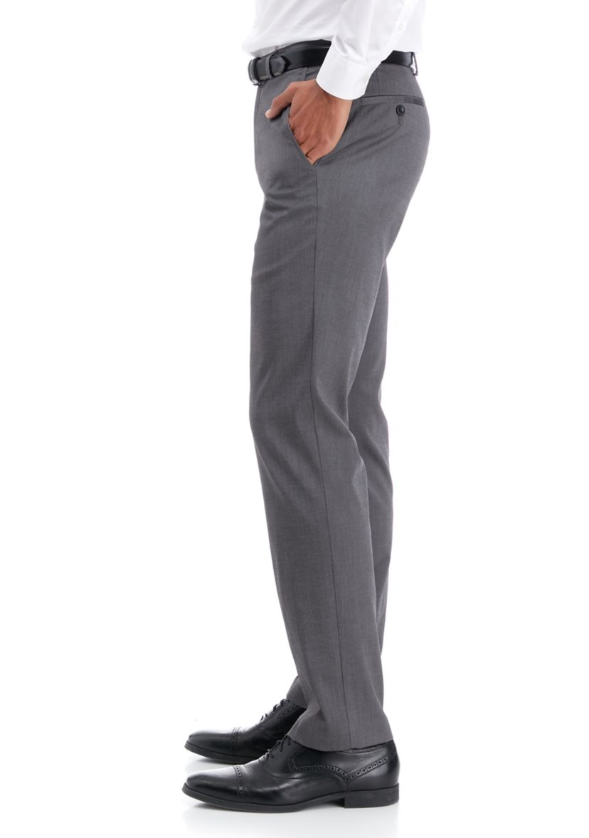 Mens Flat Front Pants