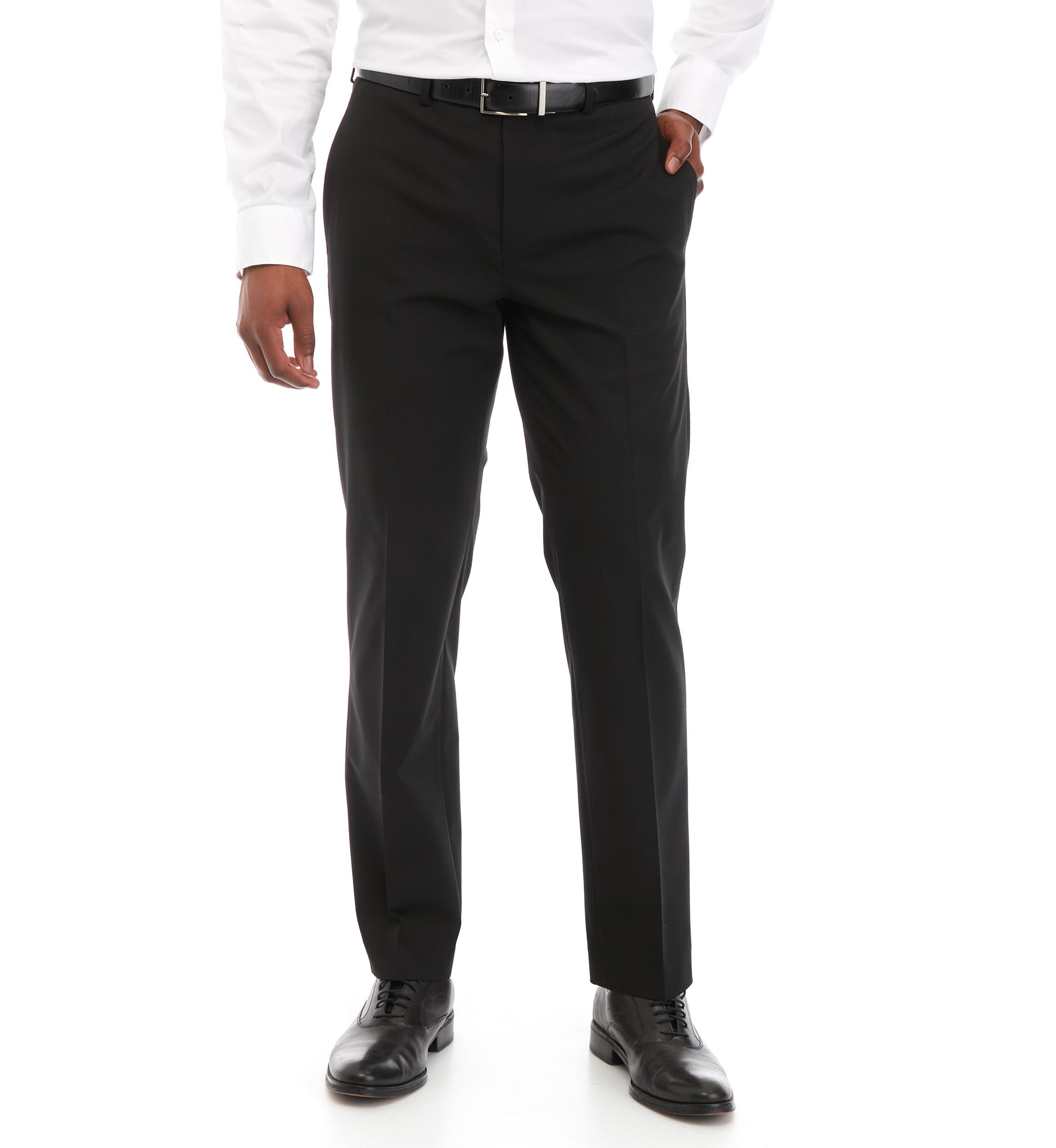Mens Stretch Flat Front Pants