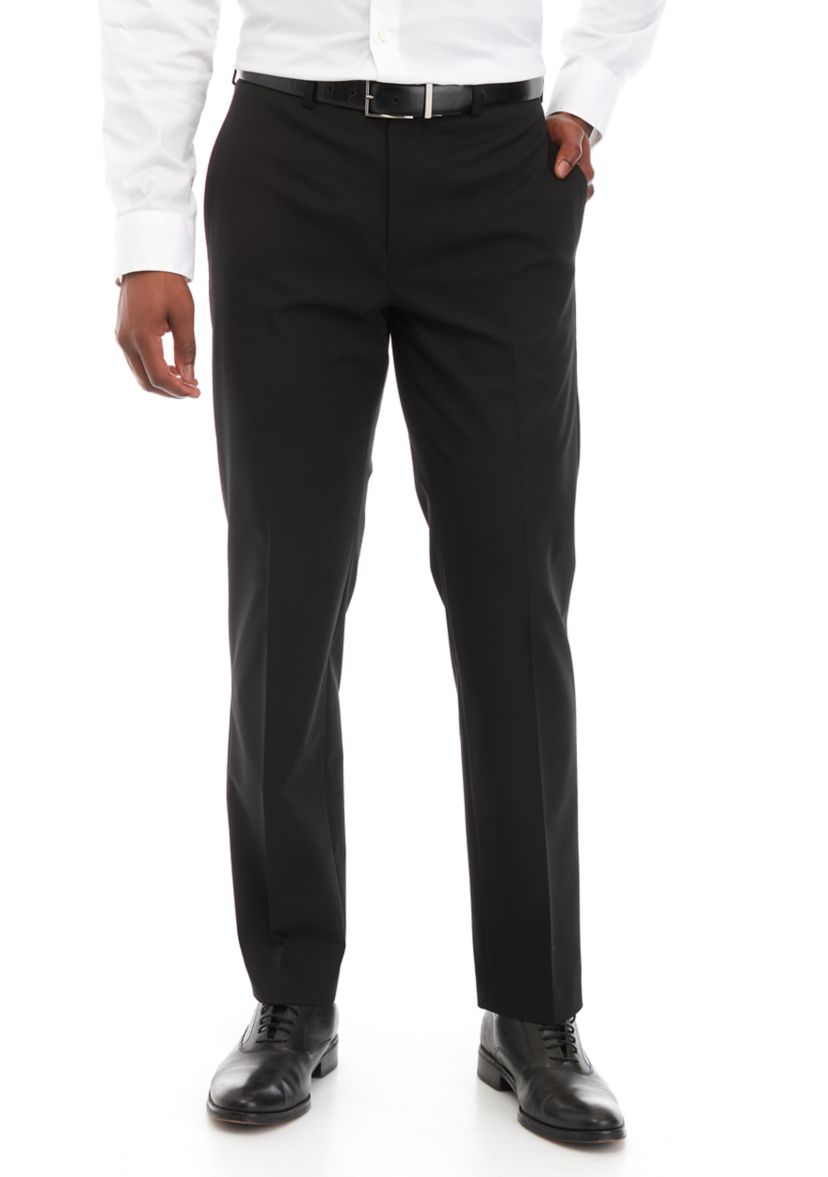 Mens Stretch Flat Front Pants