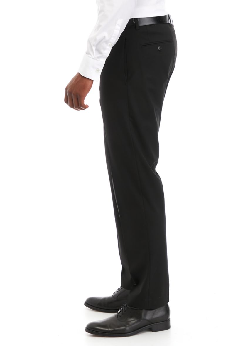 Mens Stretch Flat Front Pants