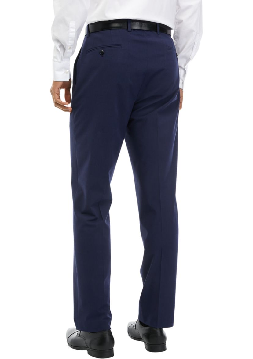 Textured Flat Front Pants