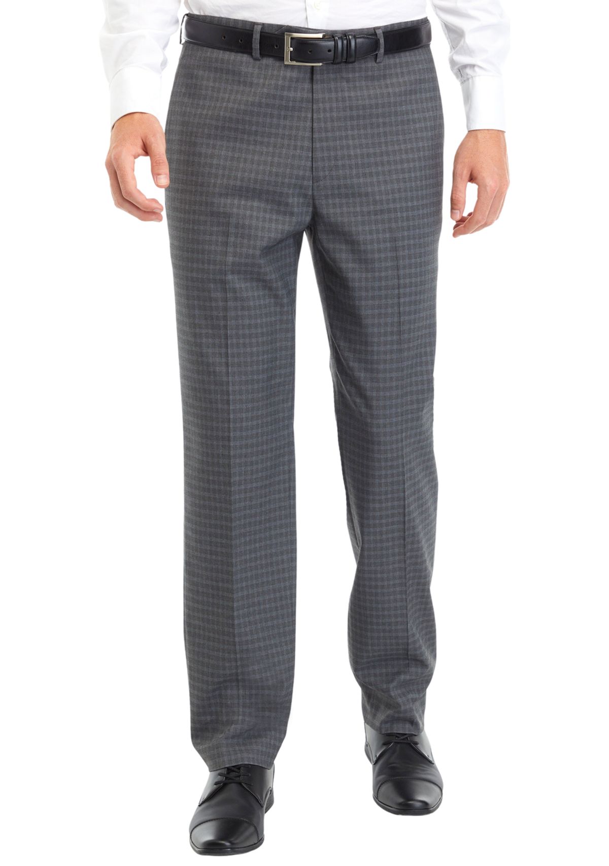 Gray Check Dress Pants