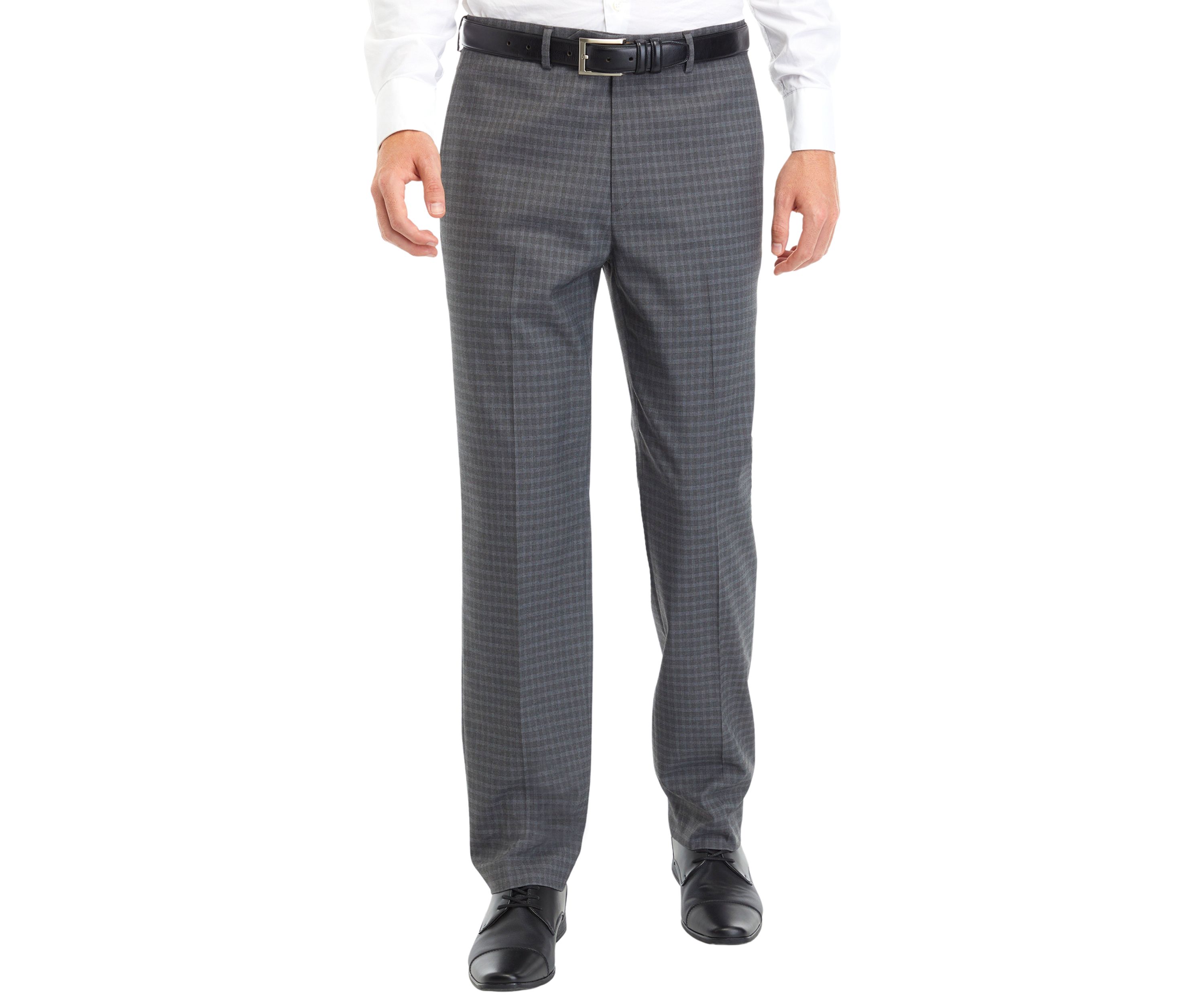 Gray Check Dress Pants