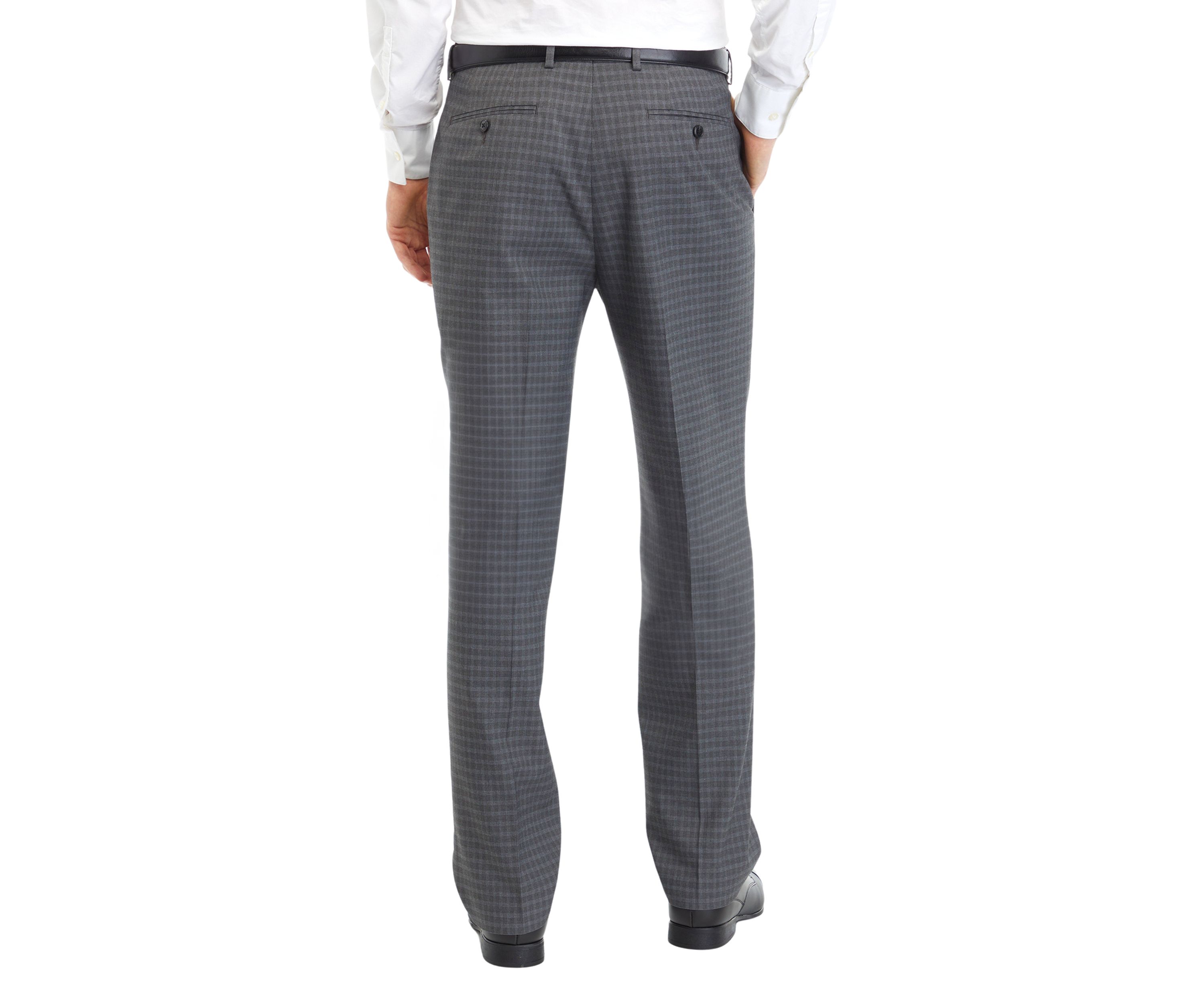 Gray Check Dress Pants
