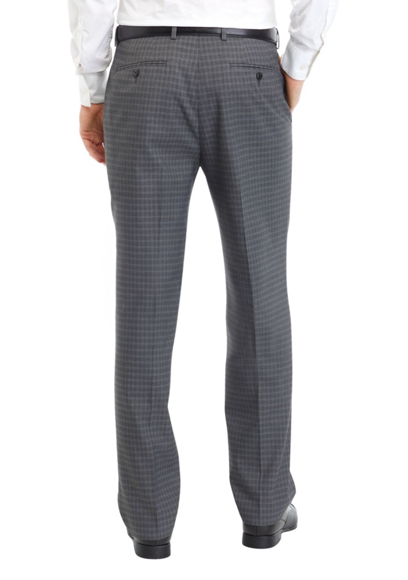 Gray Check Dress Pants