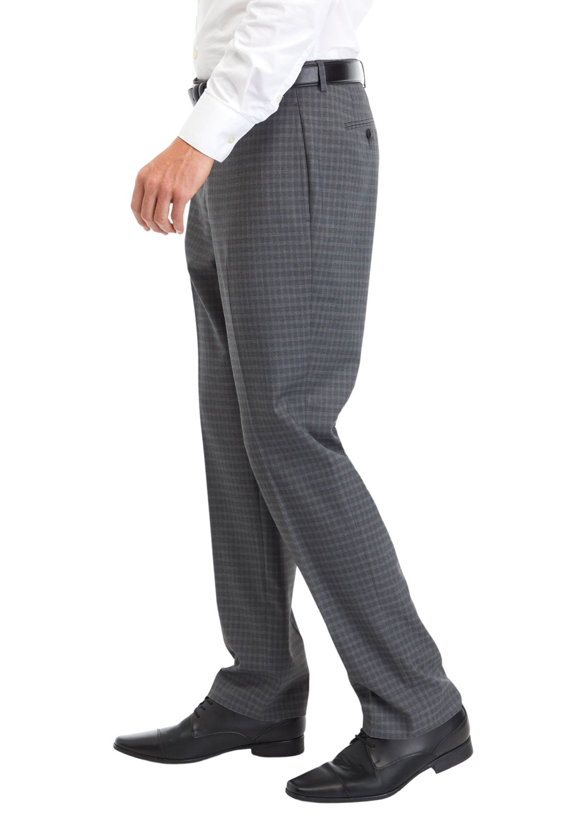 Gray Check Dress Pants