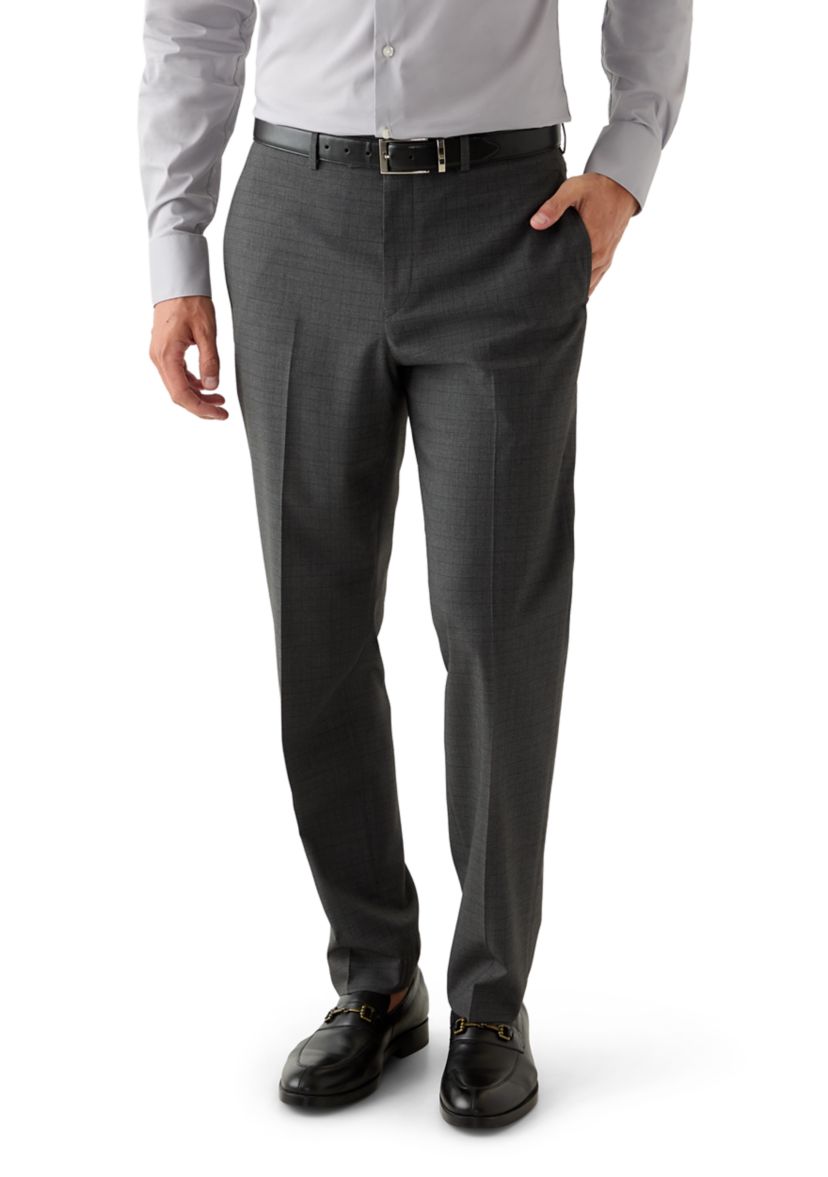 Classic Fit Black Small Plaid Pants