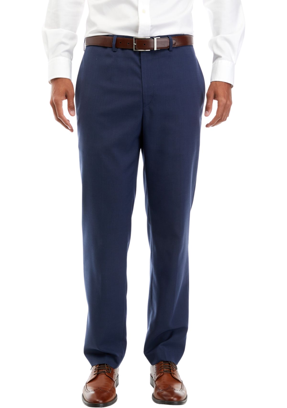 Mens Stretch Flat Front Pants