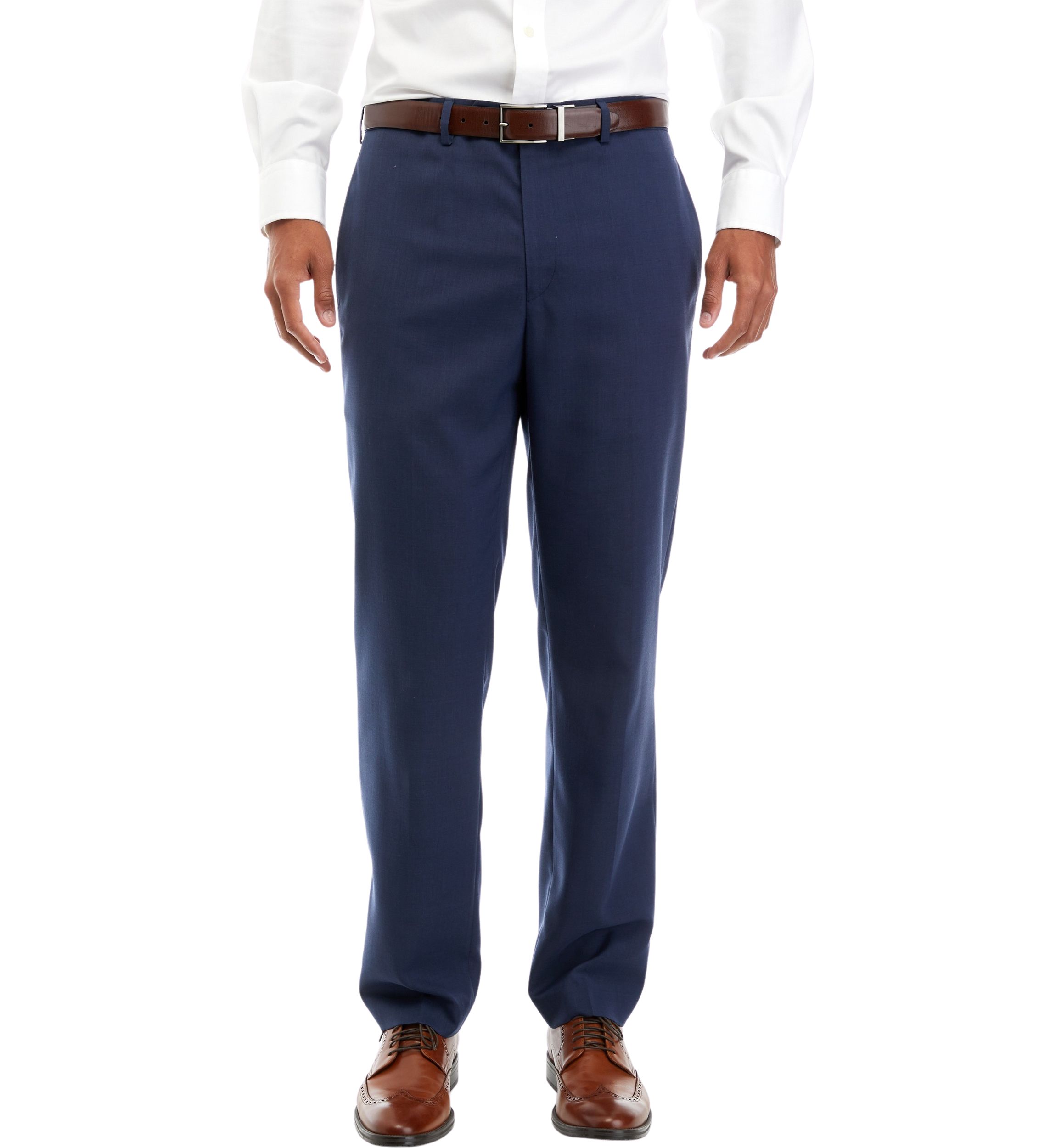 Mens Stretch Flat Front Pants