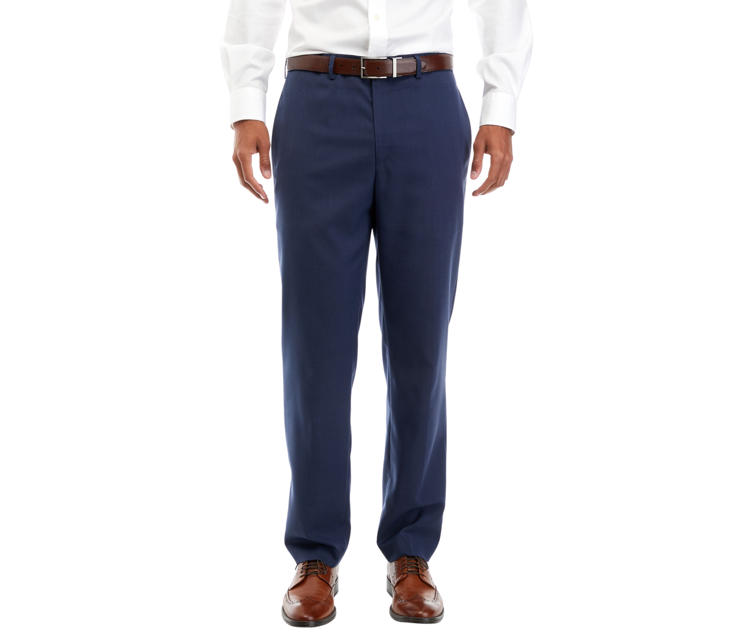 Mens Stretch Flat Front Pants
