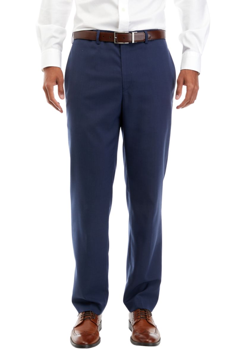 Mens Stretch Flat Front Pants