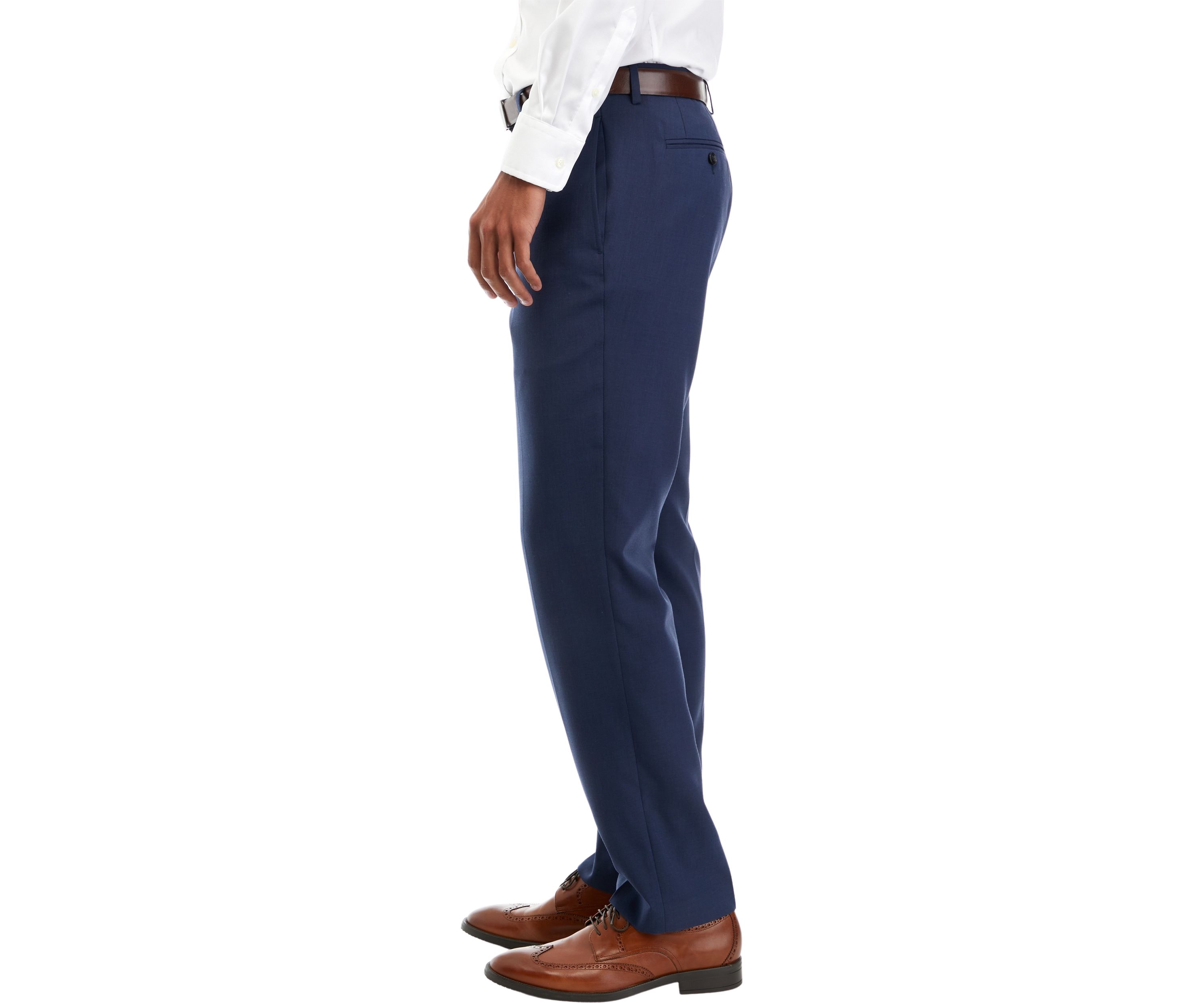Mens Stretch Flat Front Pants