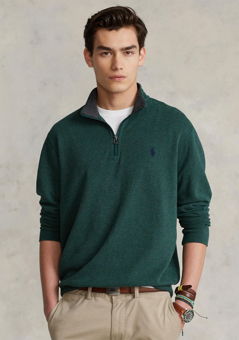 Luxury Jersey Quarter-Zip Pullover
