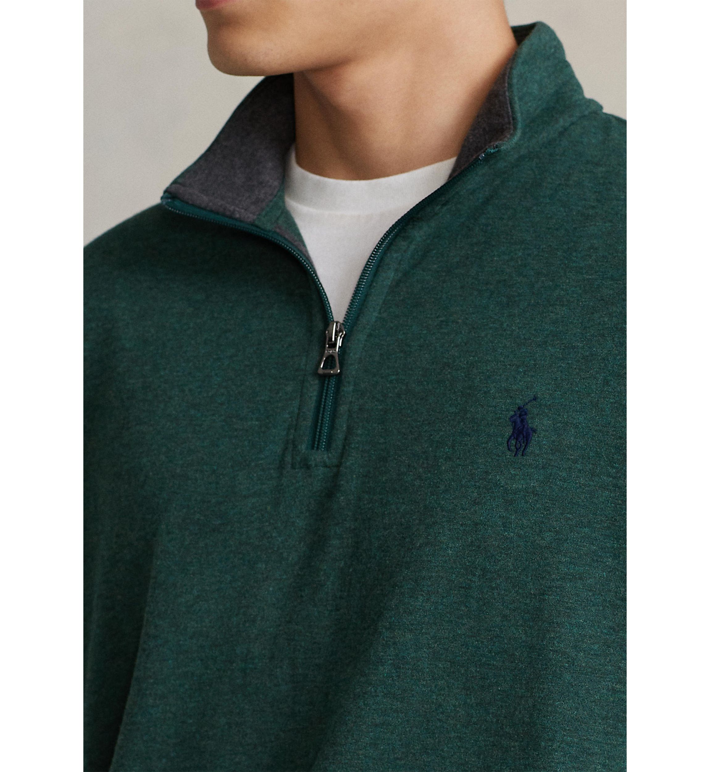 Luxury Jersey Quarter-Zip Pullover