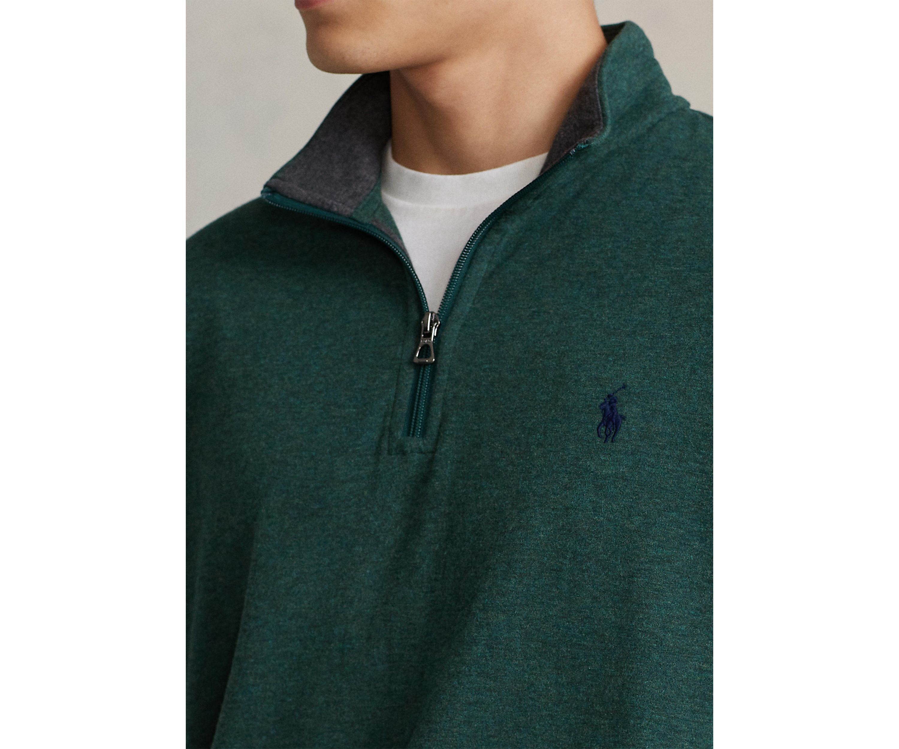 Luxury Jersey Quarter-Zip Pullover