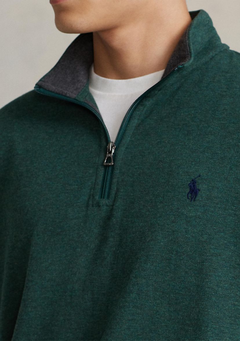 Luxury Jersey Quarter-Zip Pullover