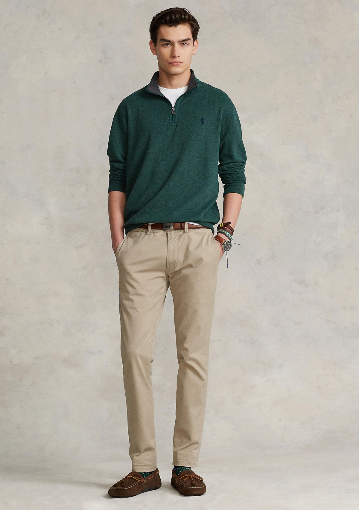 Luxury Jersey Quarter-Zip Pullover