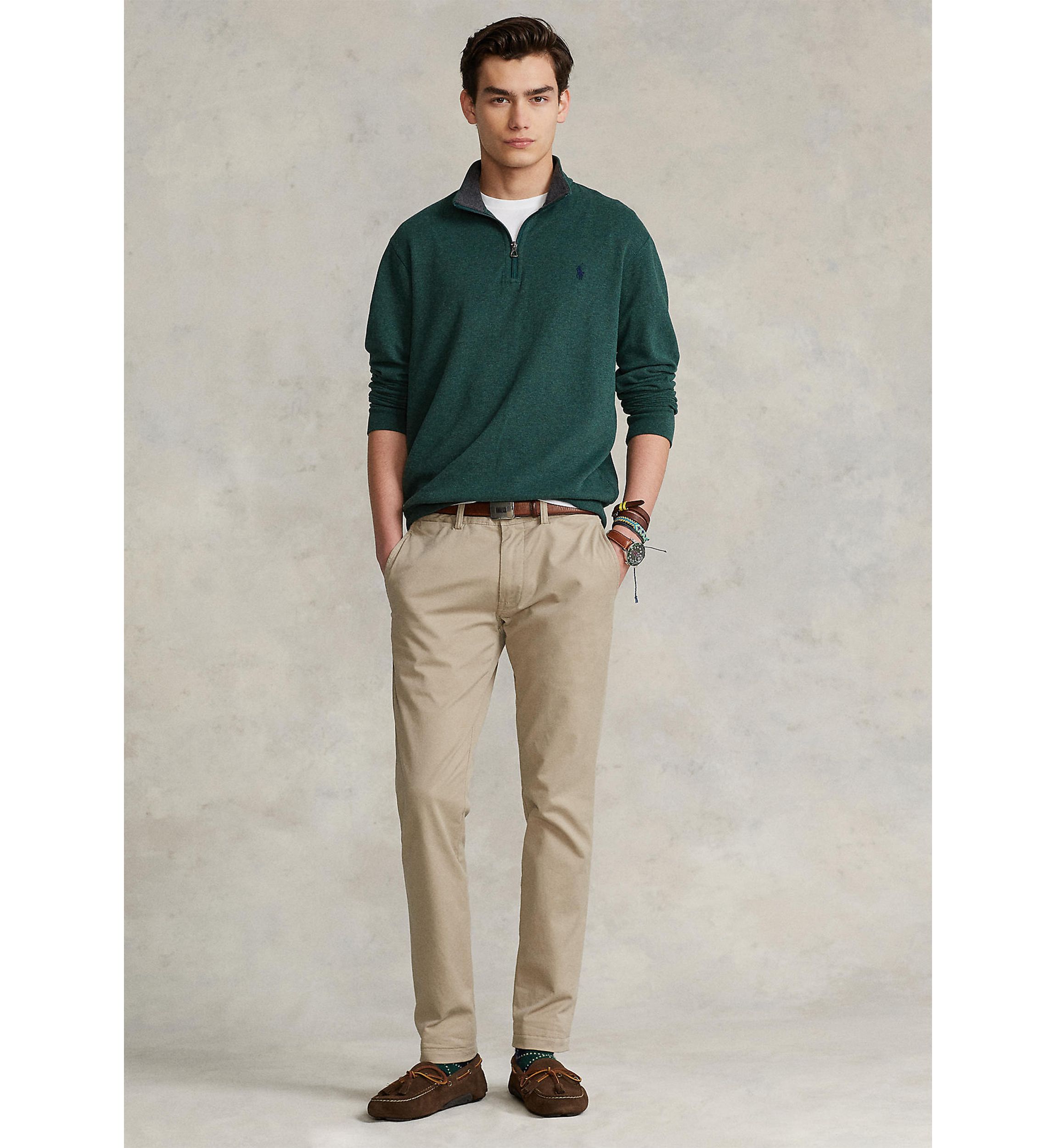 Luxury Jersey Quarter-Zip Pullover