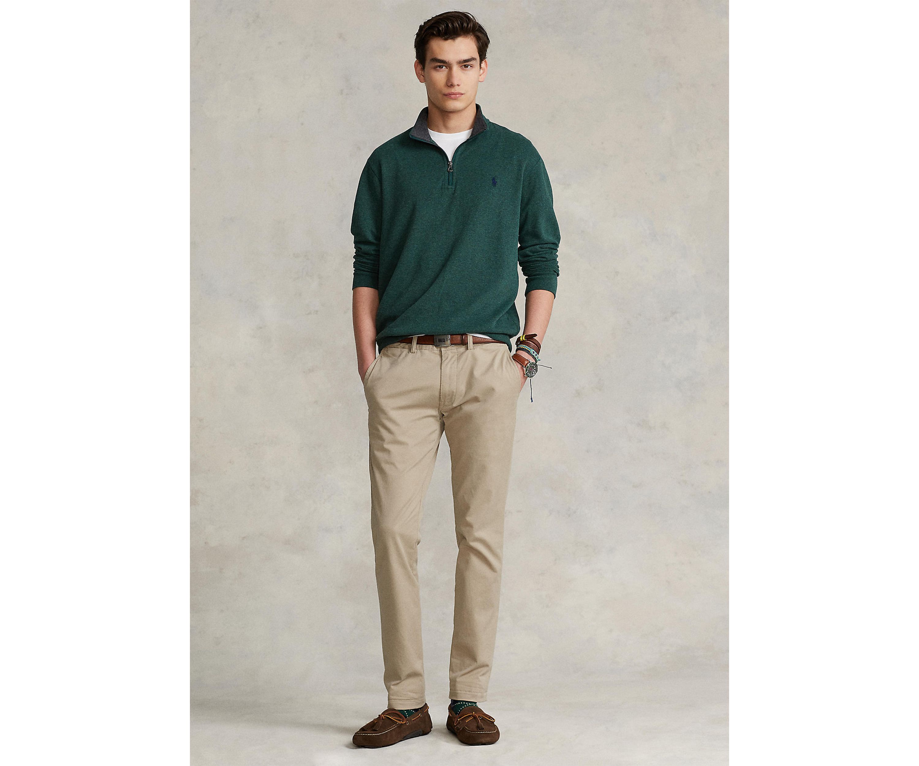 Luxury Jersey Quarter-Zip Pullover