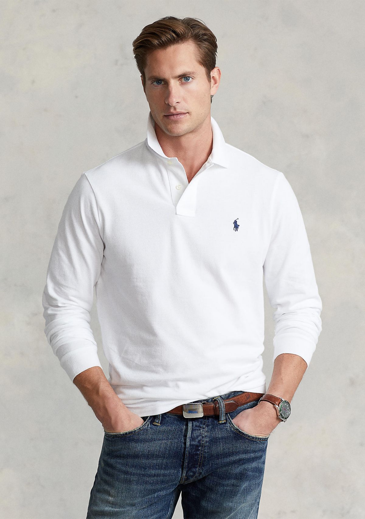 Classic Fit Mesh Polo Shirt