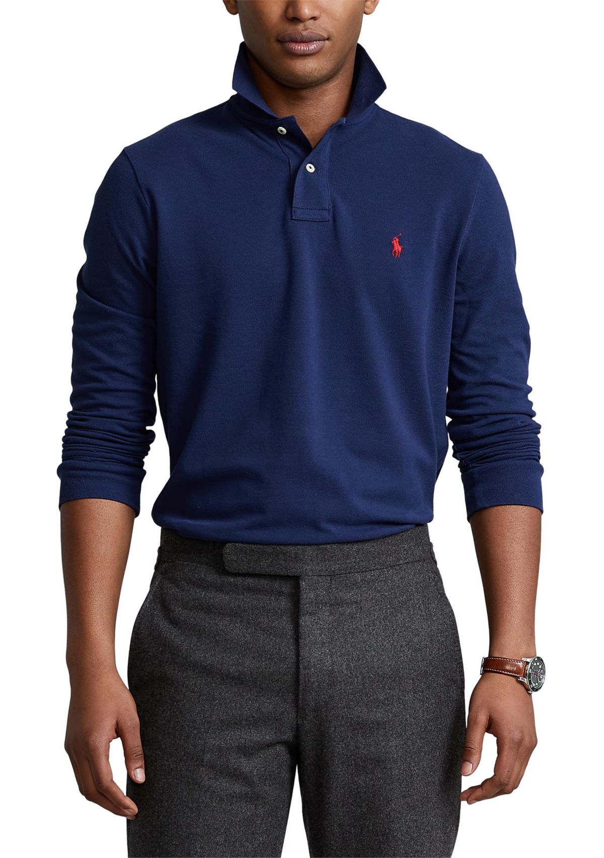 Classic Fit Mesh Polo Shirt